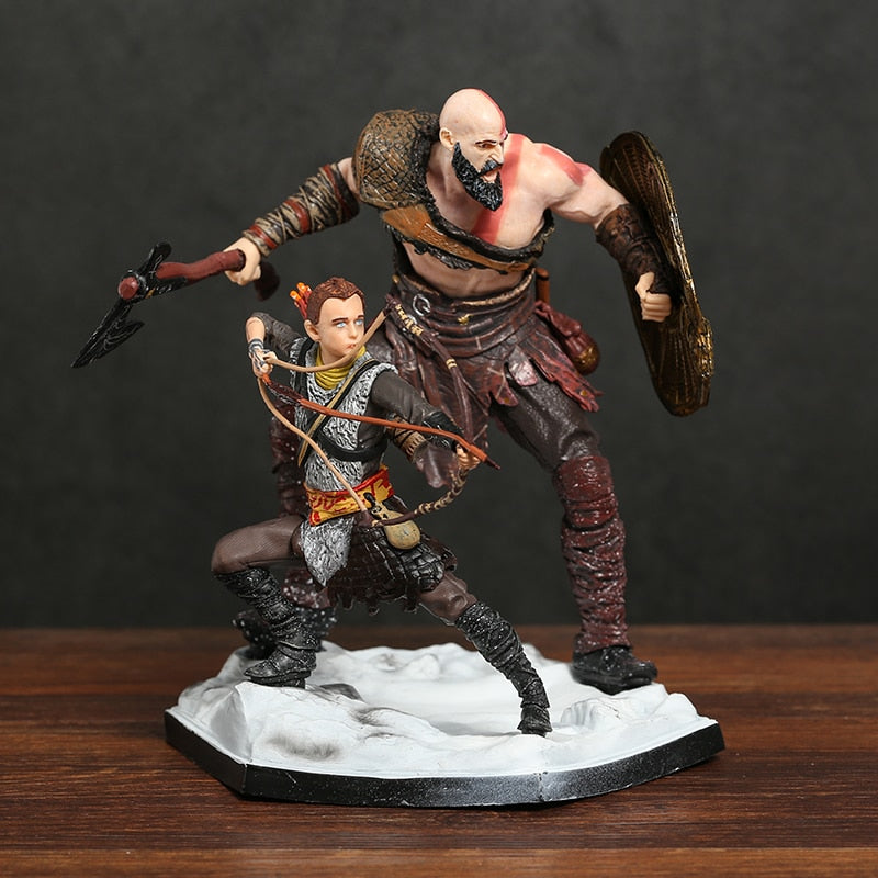 Kratos e Atreus Decora o Action Figure God of War