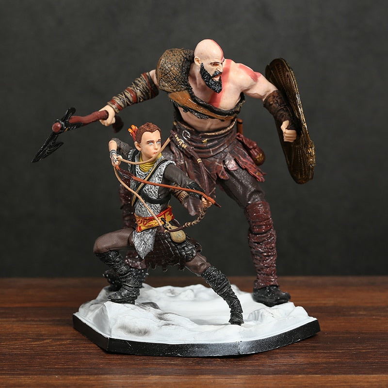 Kratos e Atreus Decoração Action Figure God of War