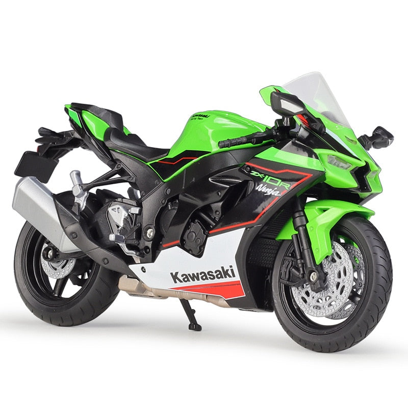 miniatura 1/12 kawasaki ninja zx10r motociclismo