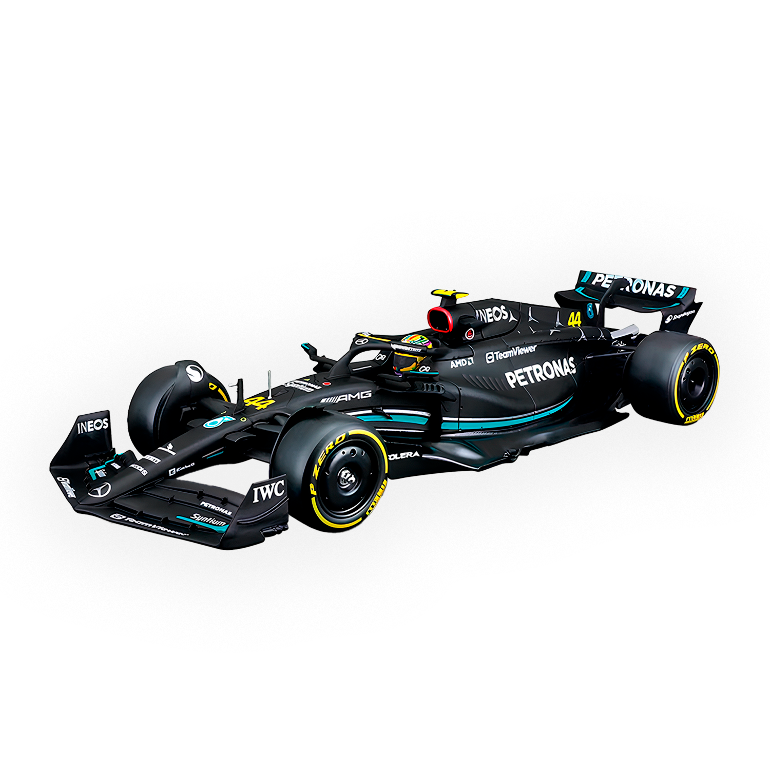 LANÇAMENTO (2023) F1 Miniatura Mercedes-AMG W14 #44 Lewis Hamilton 1:24