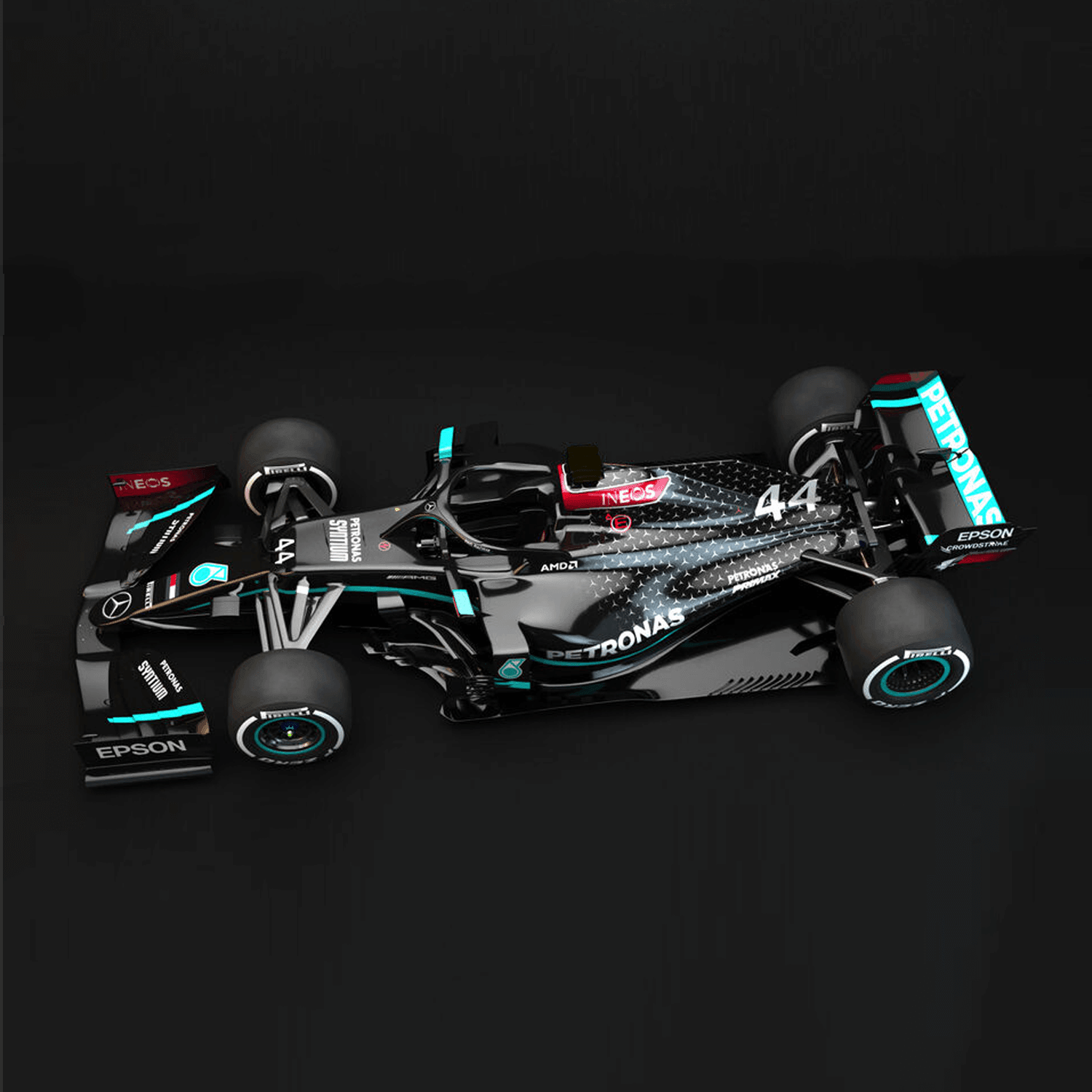 1:18 Mercedes-AMG W11 Fórmula 1 - Homenge