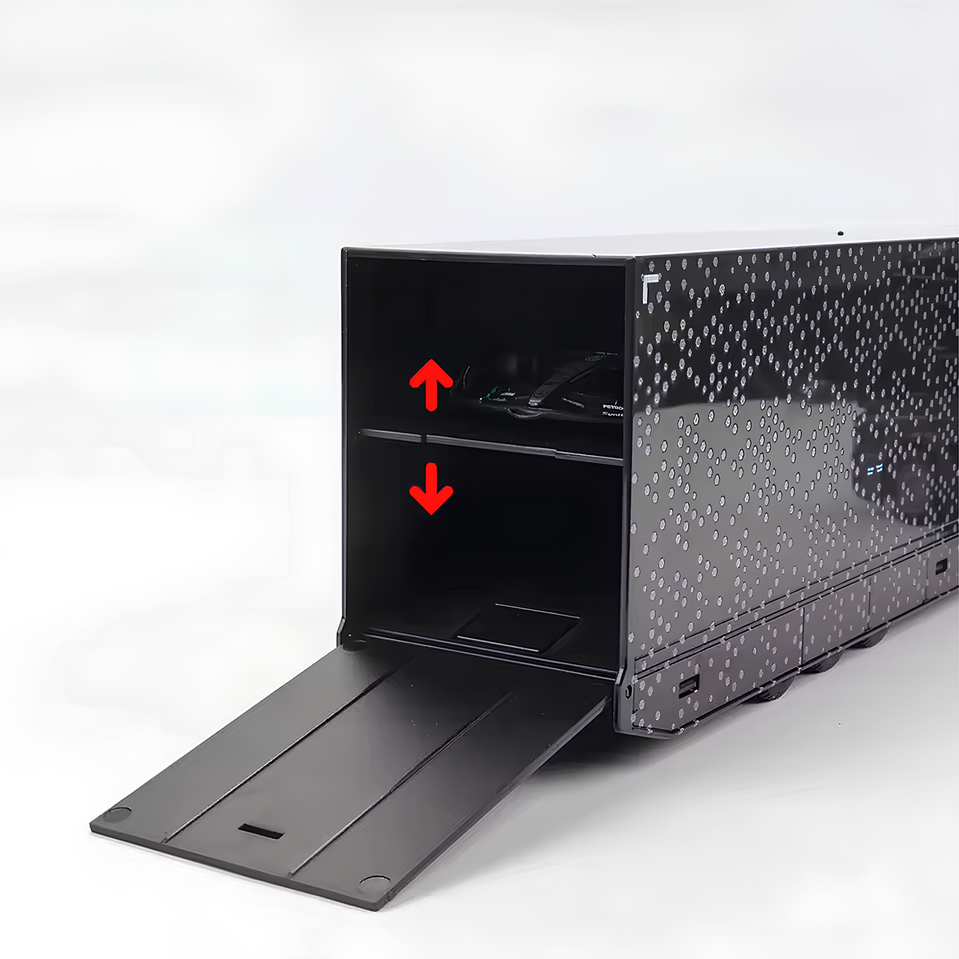 (2024) F1 Miniatura Transportador + Mercedes W15 #63 George Russel 1:43