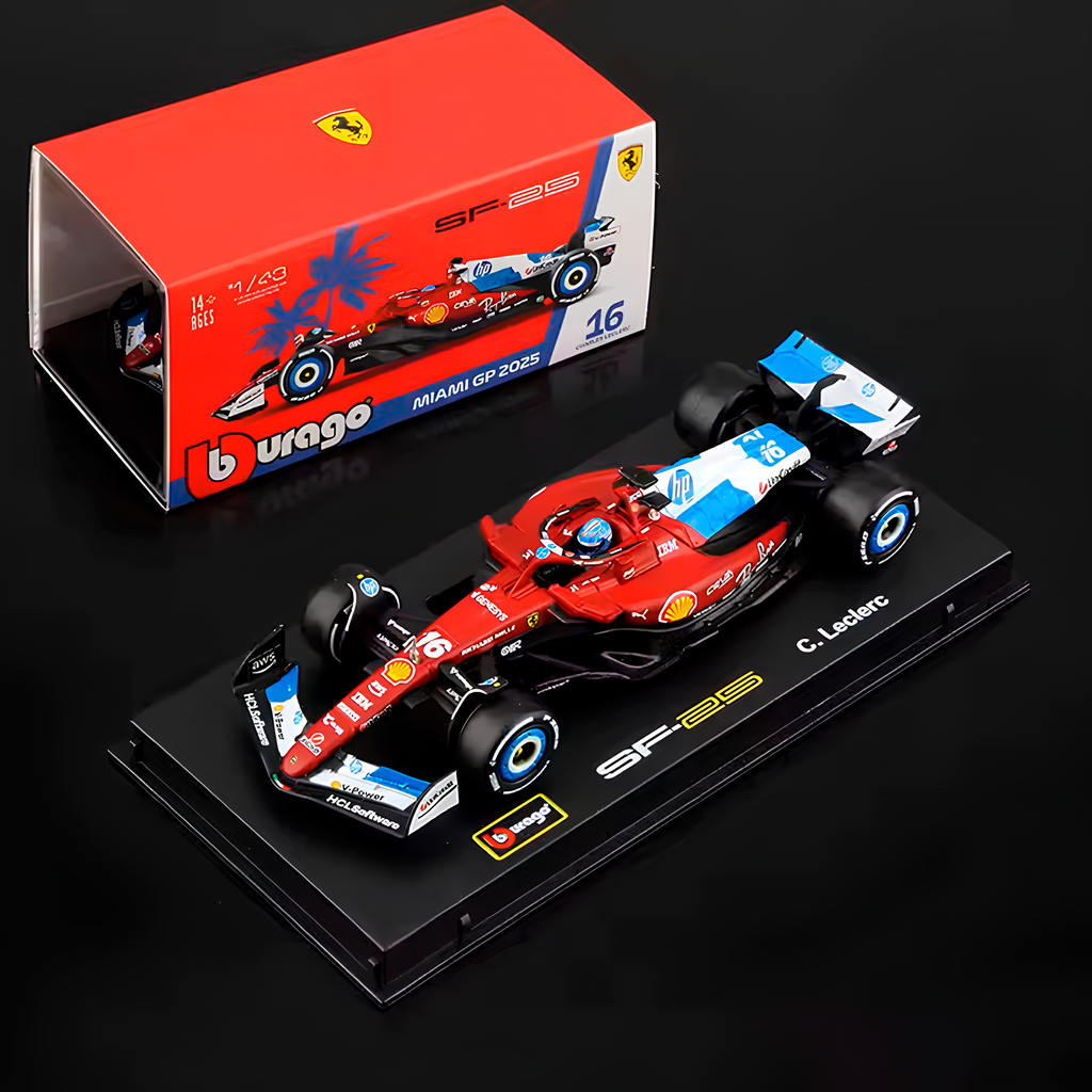 (2025) F1 MINIATURA SCUDERIA FERRARI SF-25 GP Miami 1:43
