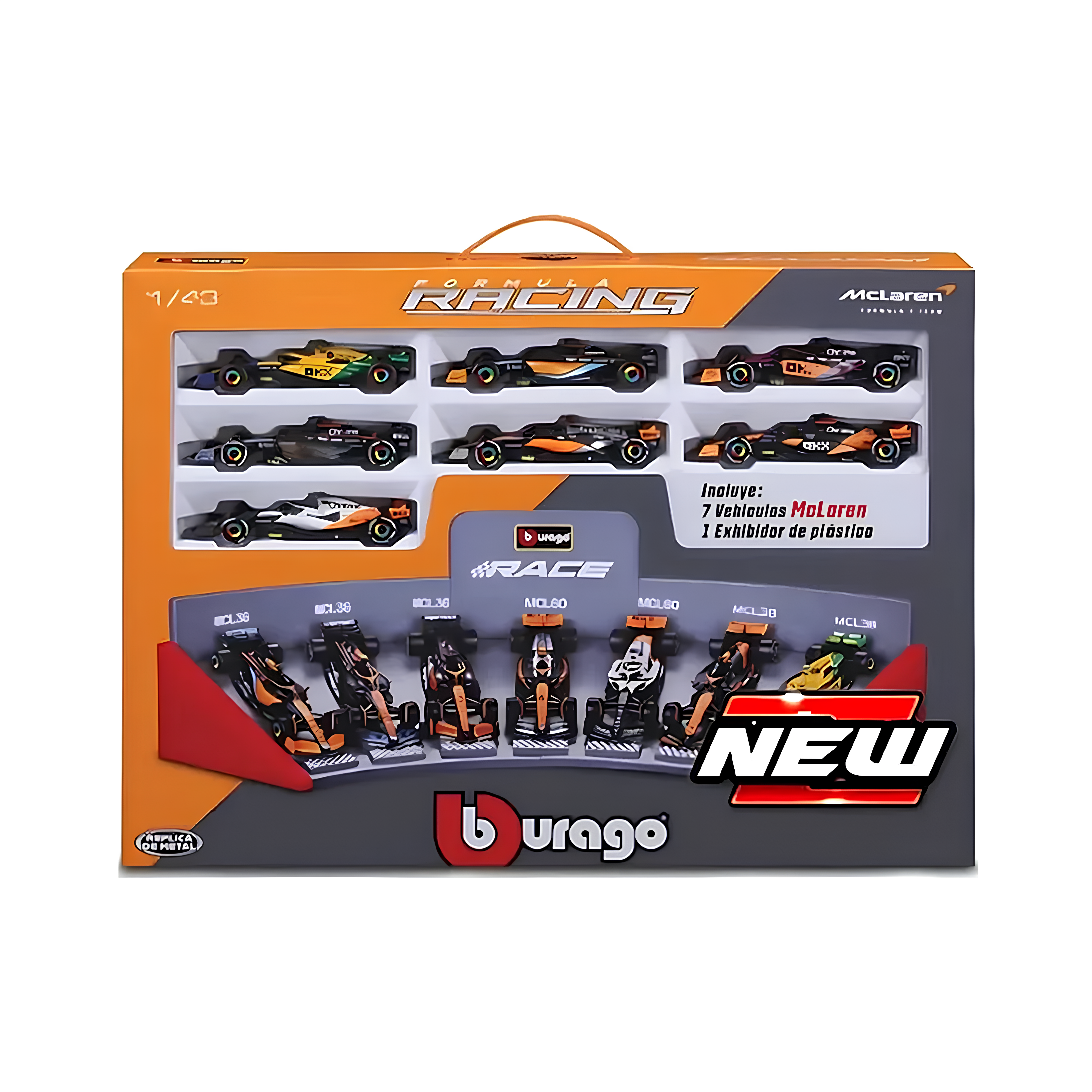 F1 Miniaturas McLaren Display Pack 7 Carros 1:43