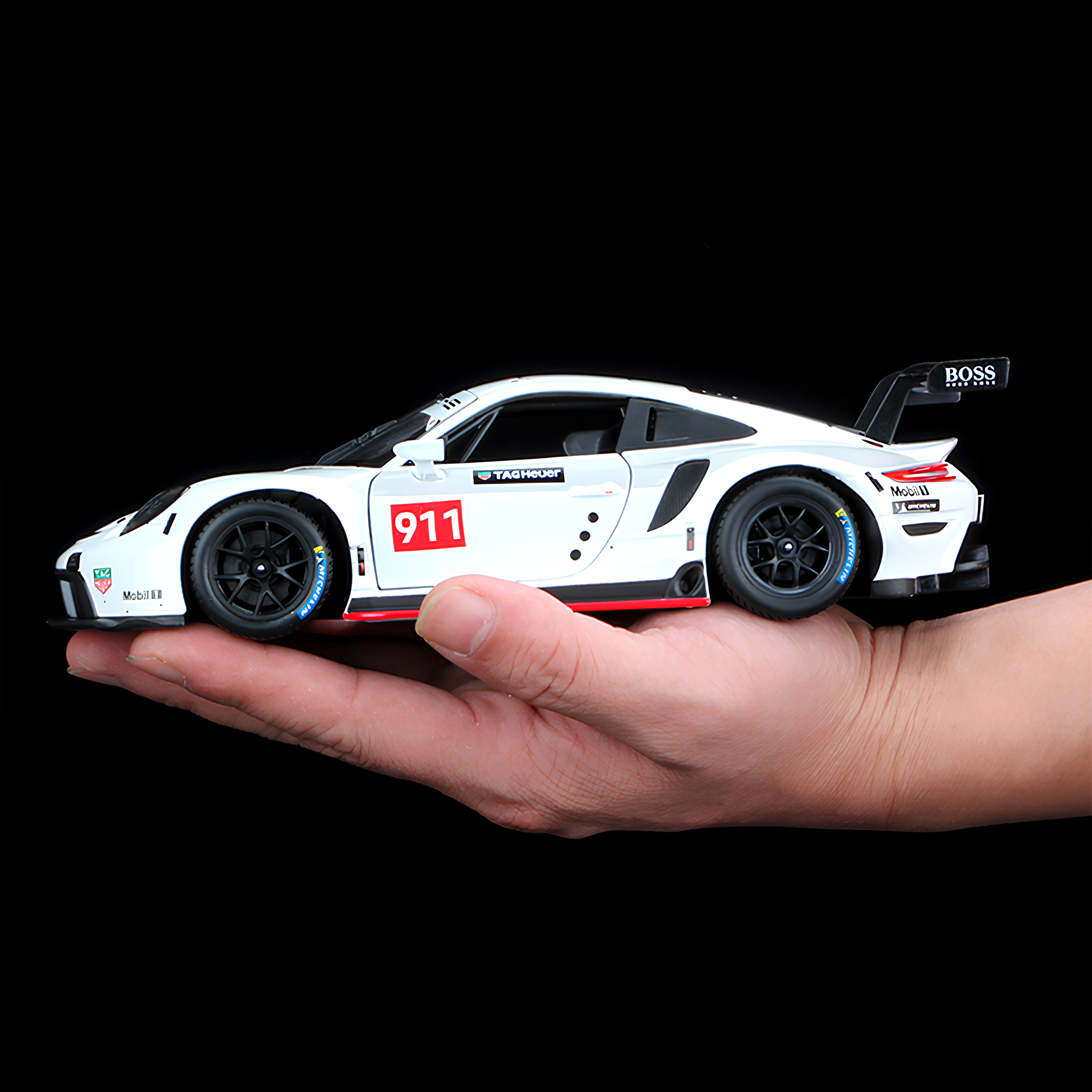 Miniatura Porsche 911 RSR WEC em Metal 1:24