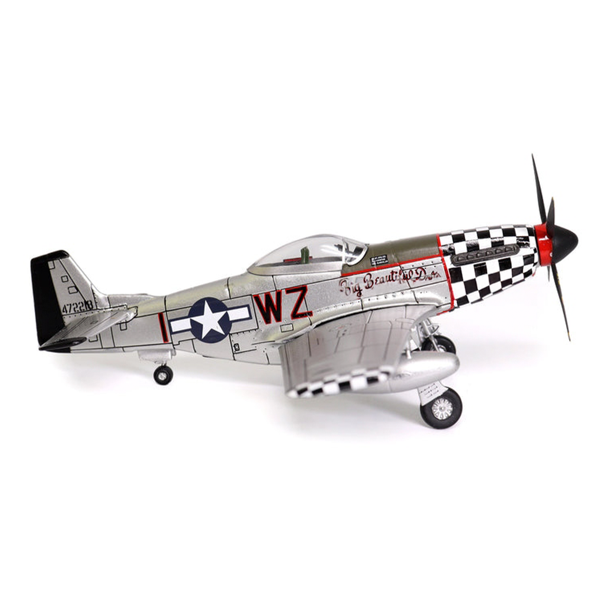 Miniatura Avião P-51D Mustang USA Motorcity Classics 1:72