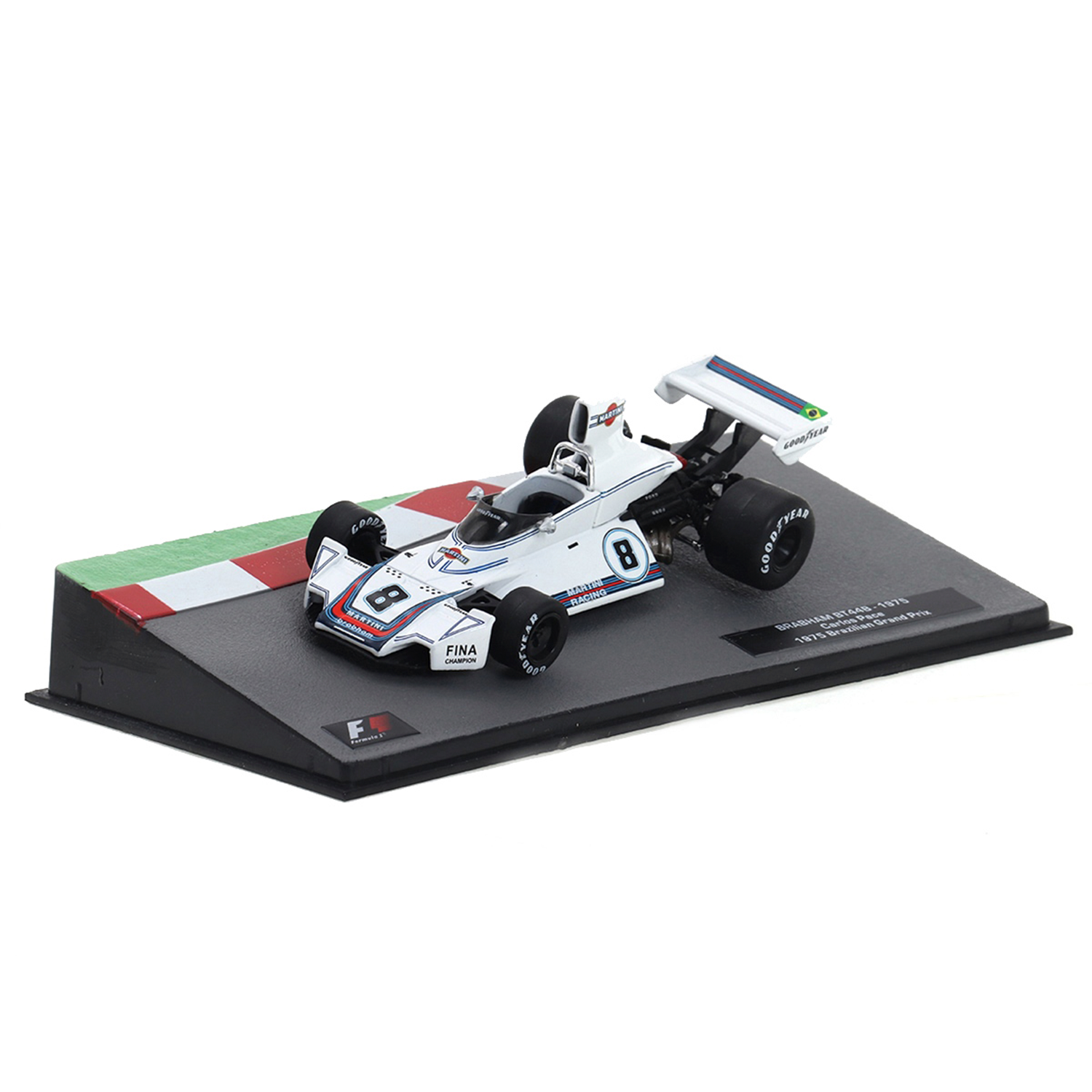(1975) F1 Miniatura Brabham BT44B Martini José Carlos Pace Brasil 1:43