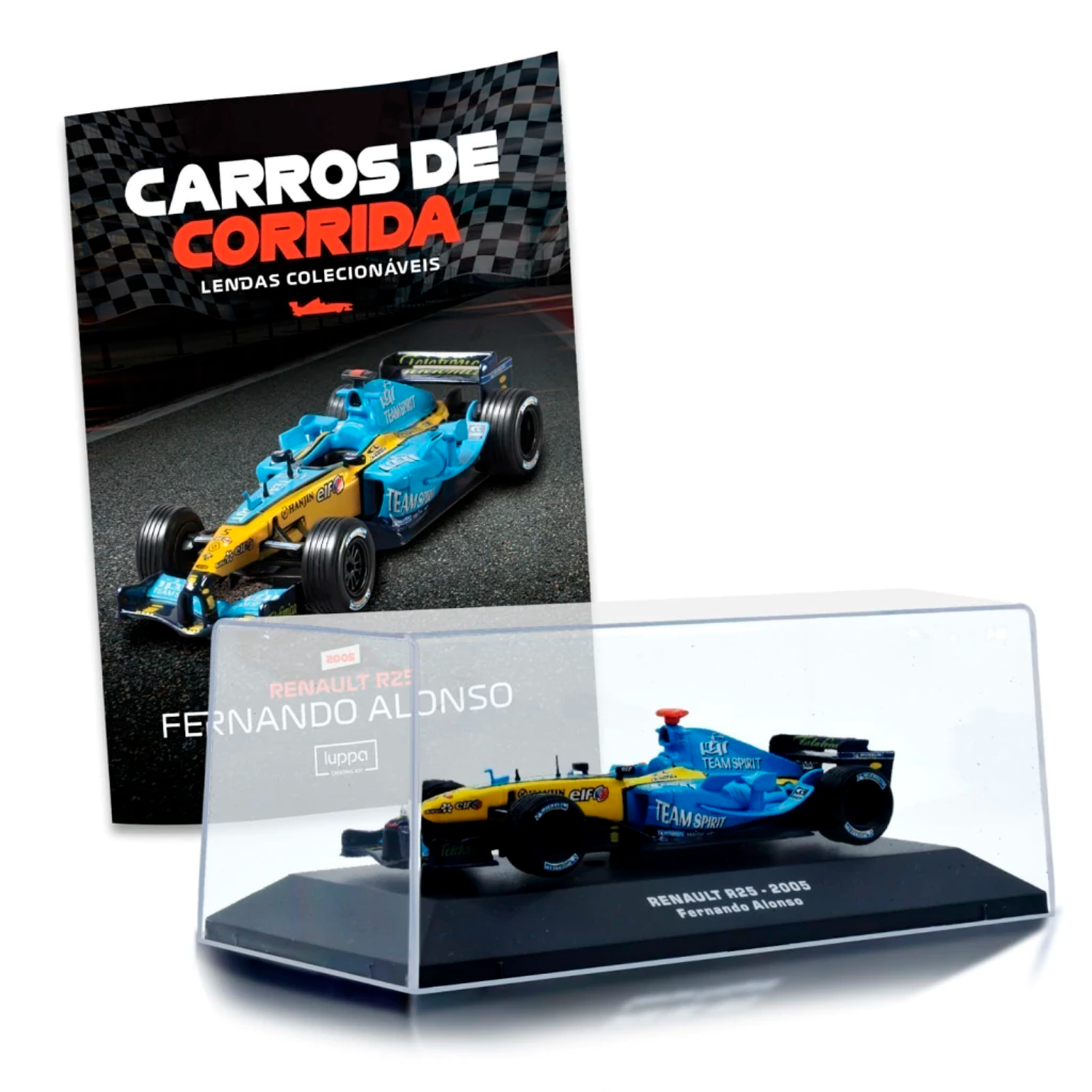 (2005) F1 Miniatura Renault R25 Fernando Alonso Campeão 1:43