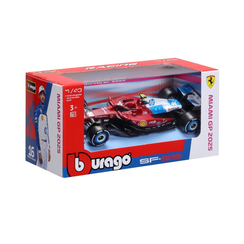(2025) F1 MINIATURA SCUDERIA FERRARI SF-25 GP Miami 1:43