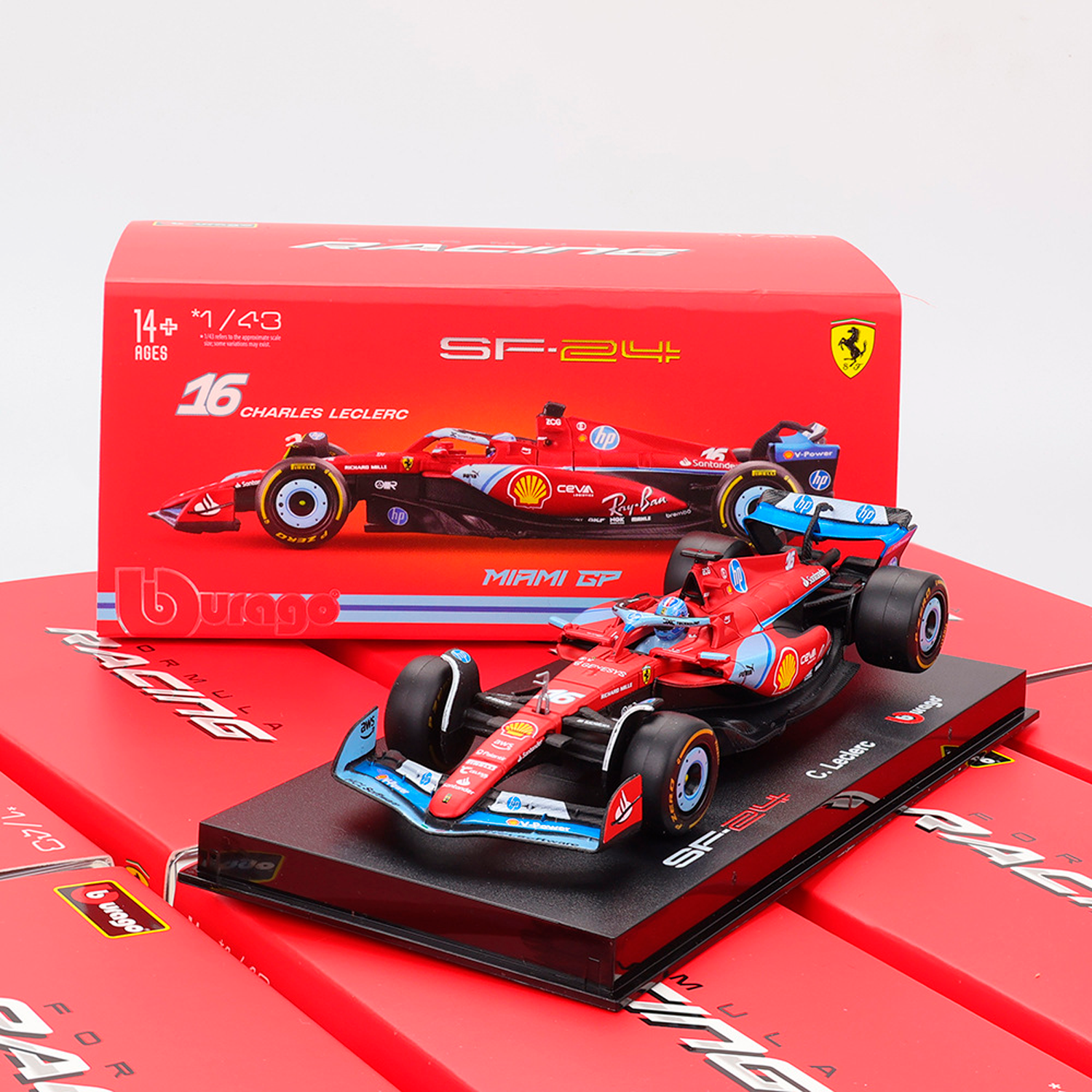 (2024) Miniatura Fórmula 1 Ferrari SF-24 Miami 1:43