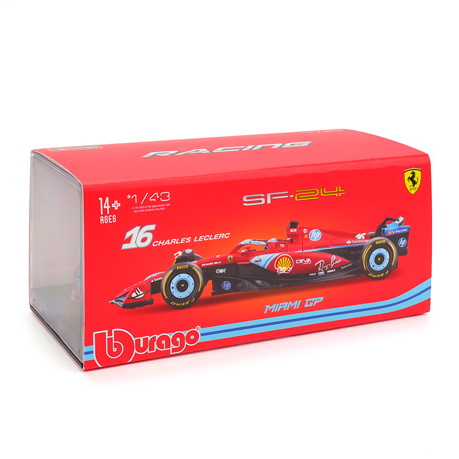 (2024) F1 Miniatura Ferrari SF-24 Miami 1:43