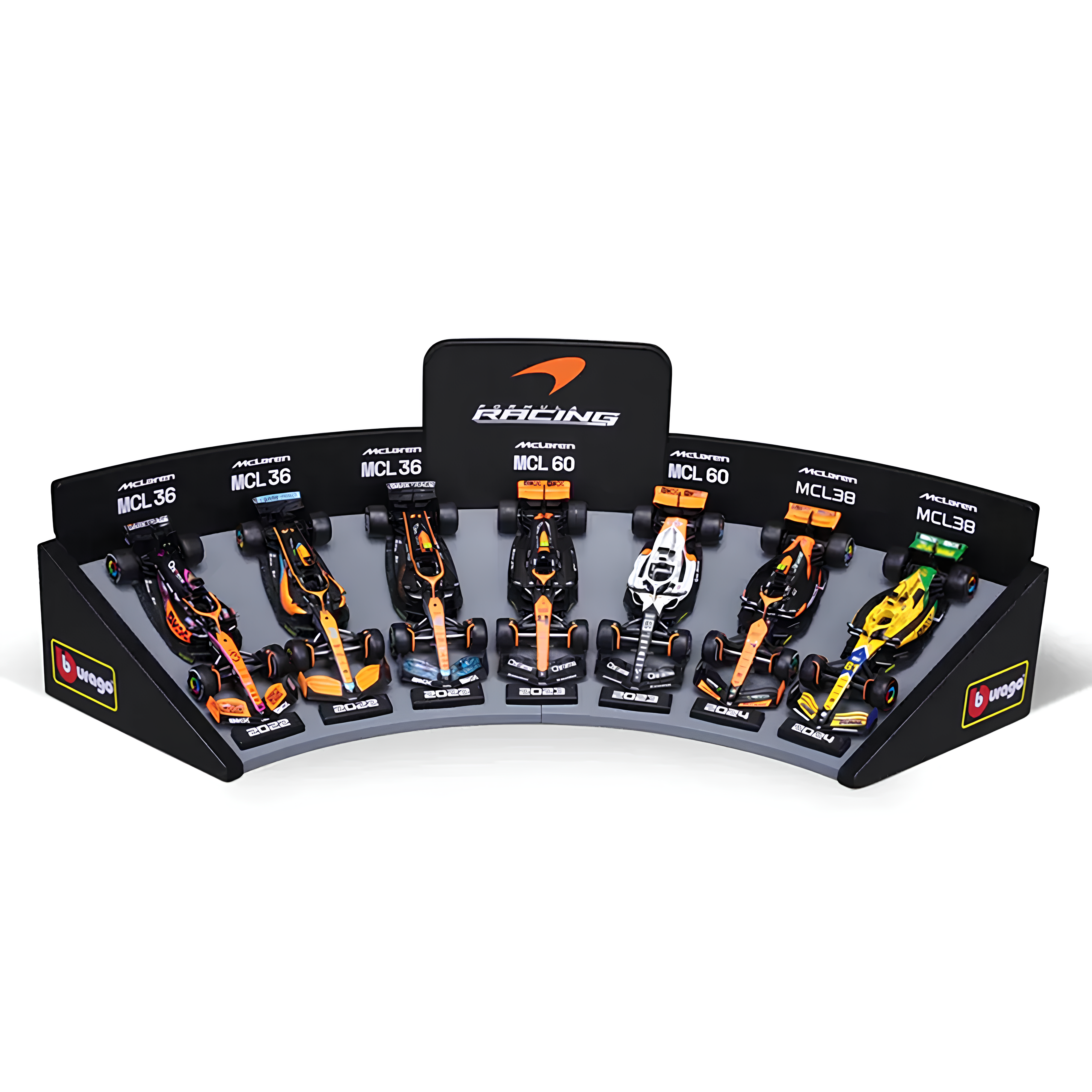 F1 Miniaturas McLaren Display Pack 7 Carros 1:43