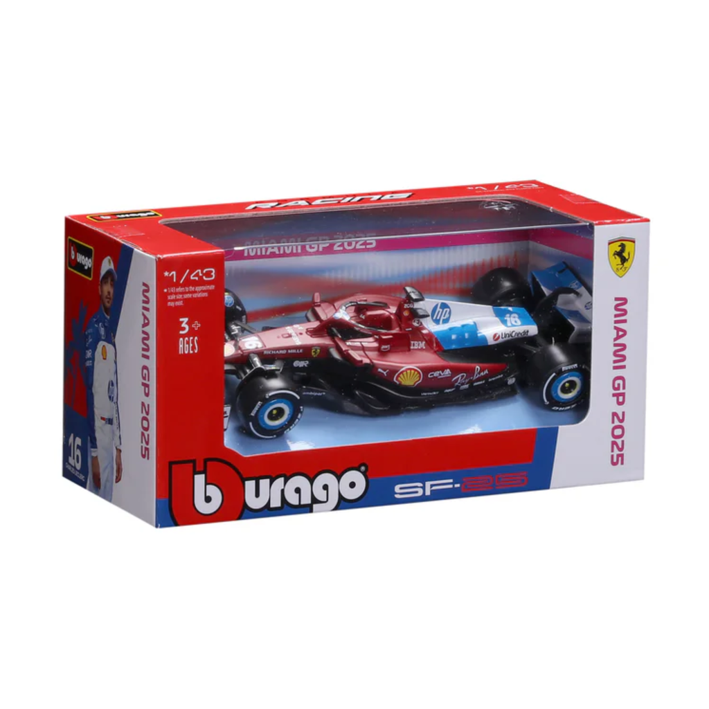 (2025) F1 MINIATURA SCUDERIA FERRARI SF-25 GP Miami 1:43