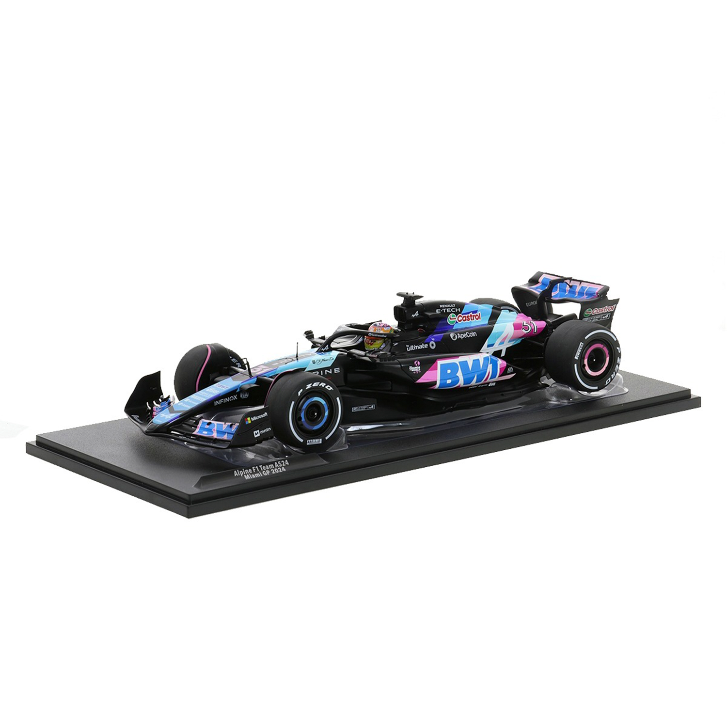(2024) F1 Miniatura Alpine A524 Miami Esteban Ocon 1:18
