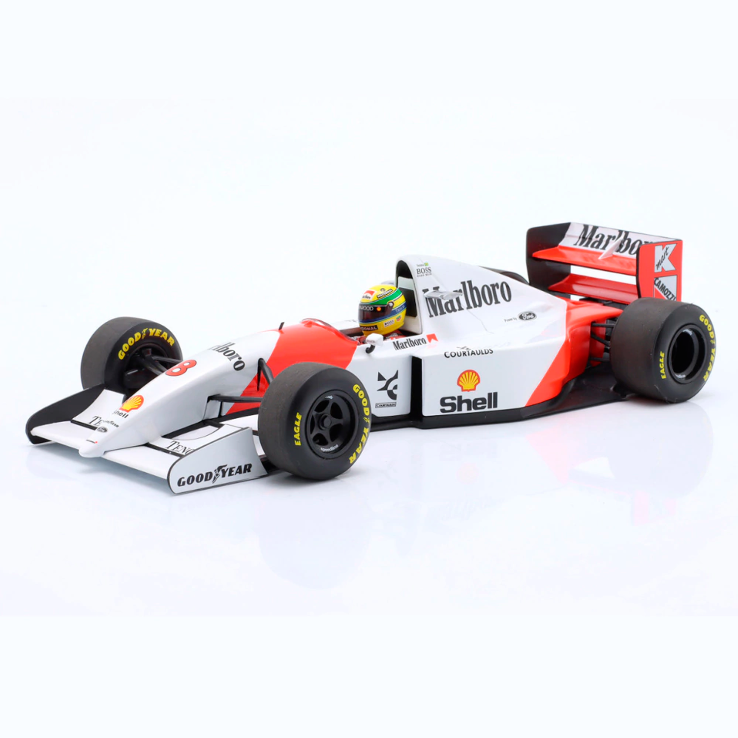 (1993) F1 Miniatura McLaren Honda MP4/8 Ayrton Senna 1:18