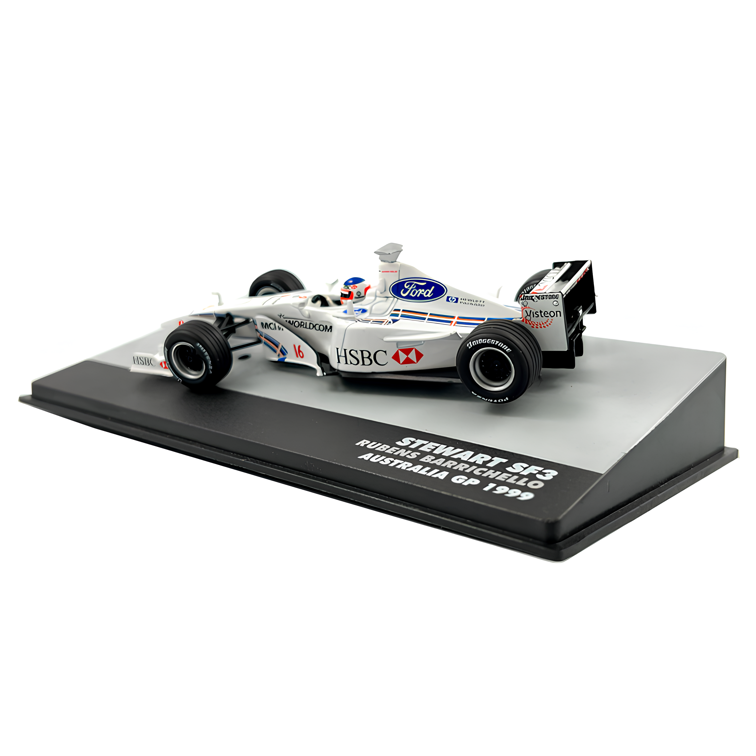 LANÇAMENTO (1999) F1 Miniatura Stewart SF3 Rubens Barrichello 1:43