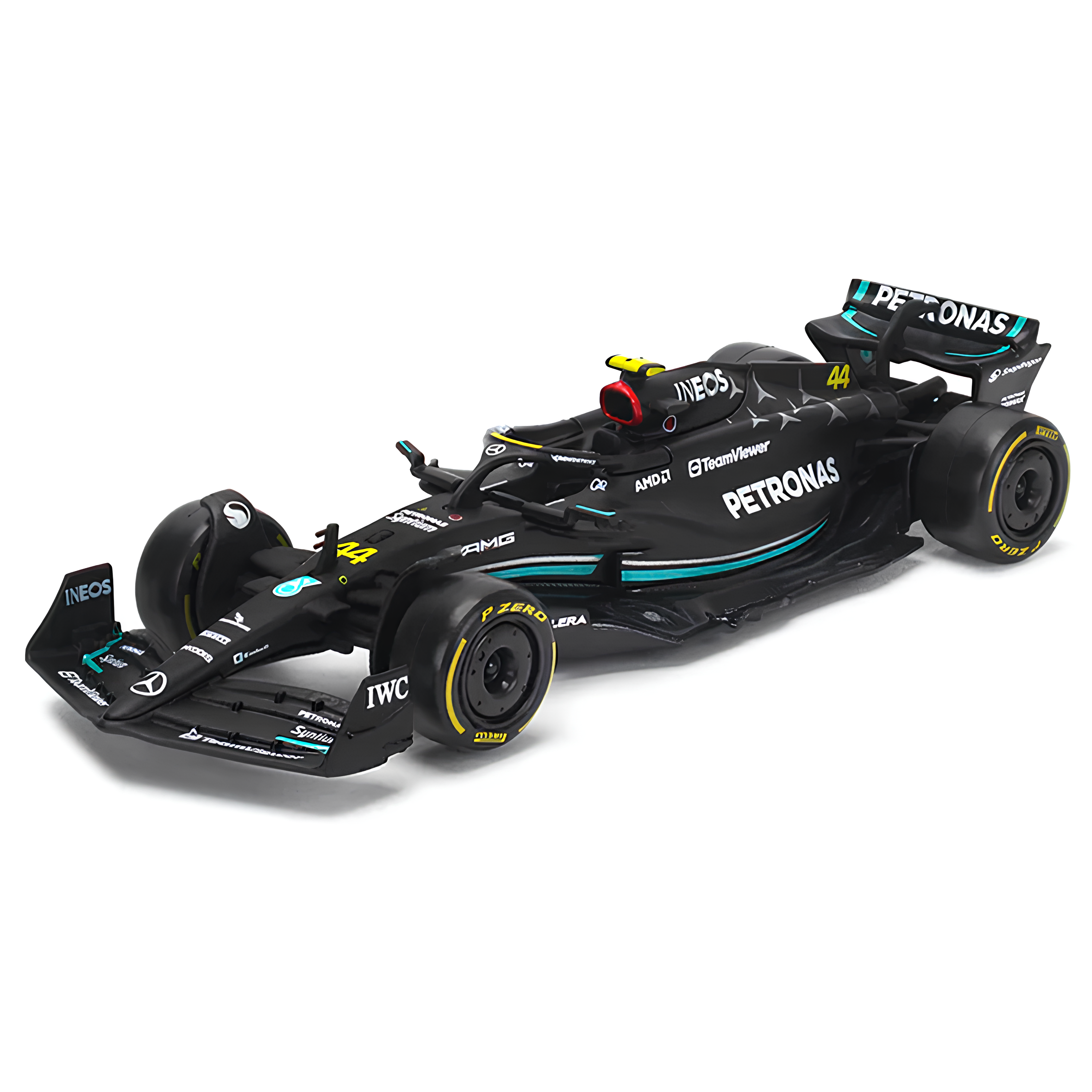 Miniatura Fórmula 1 Mercedes-AMG F1 W14 E Performance 1:24 + Piloto