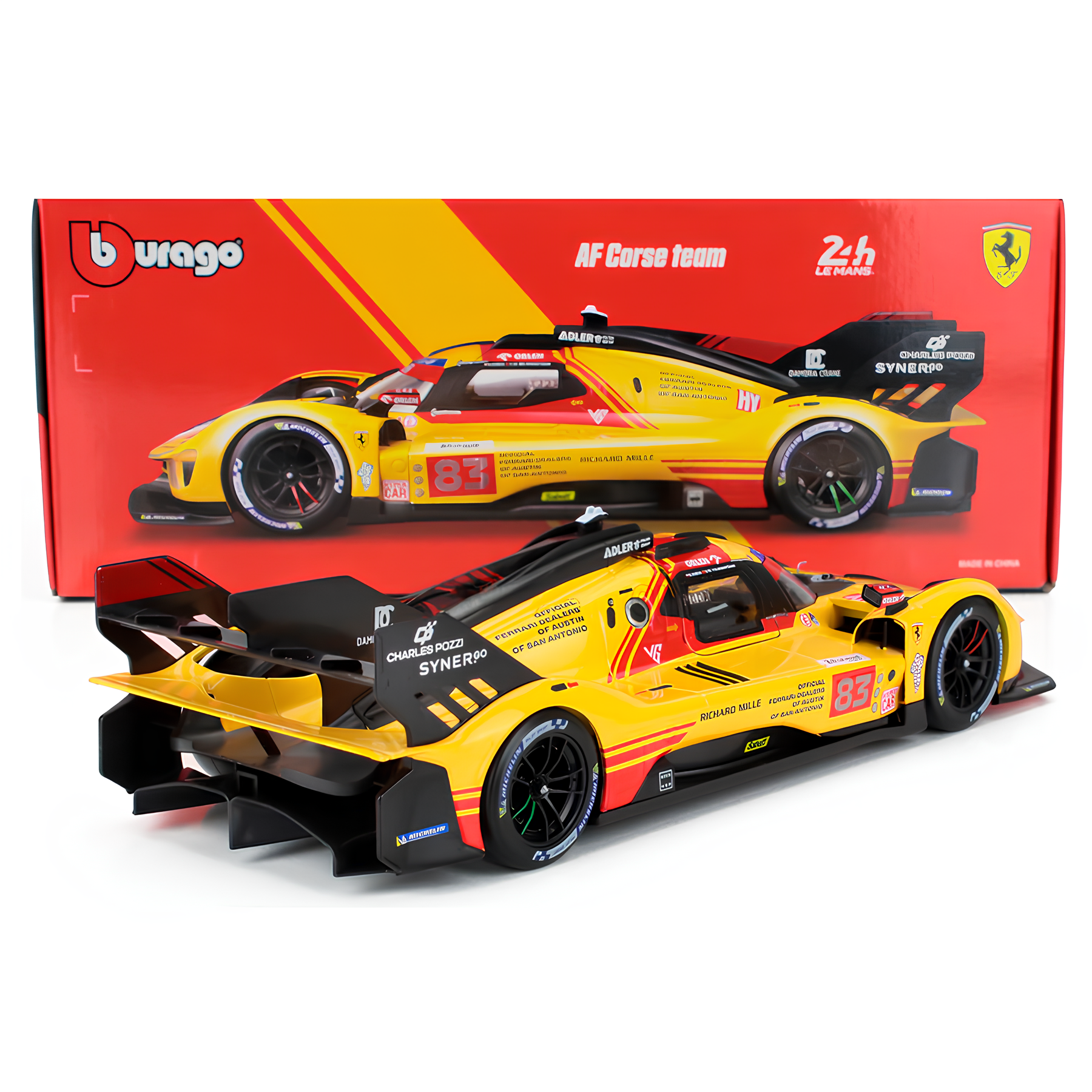 2024) 24h Le Mans Miniatura Ferrari AF Corse #83 499P 1:18 – Homenge