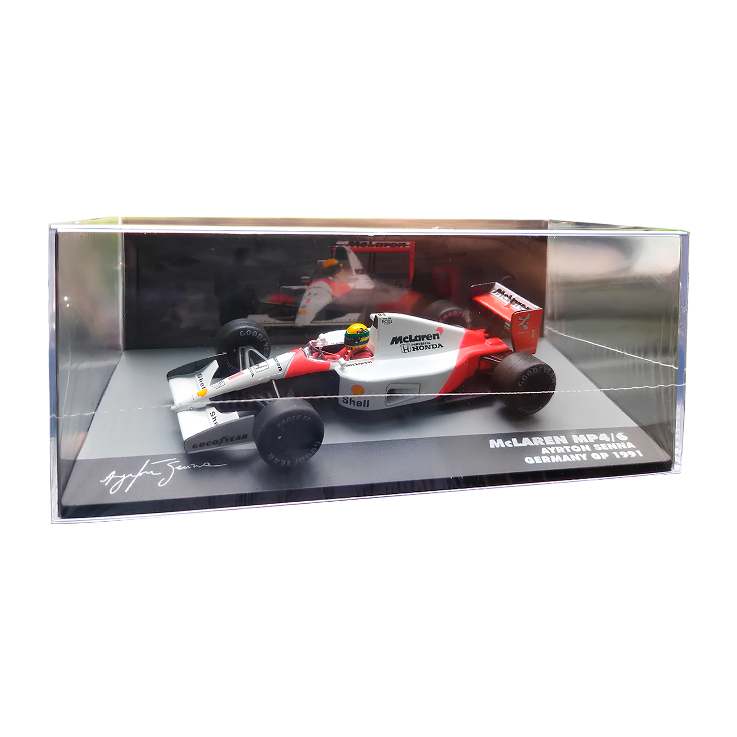 LANÇAMENTO (1991) F1 Miniatura McLaren MP4/6 Ayrton S. 1:43