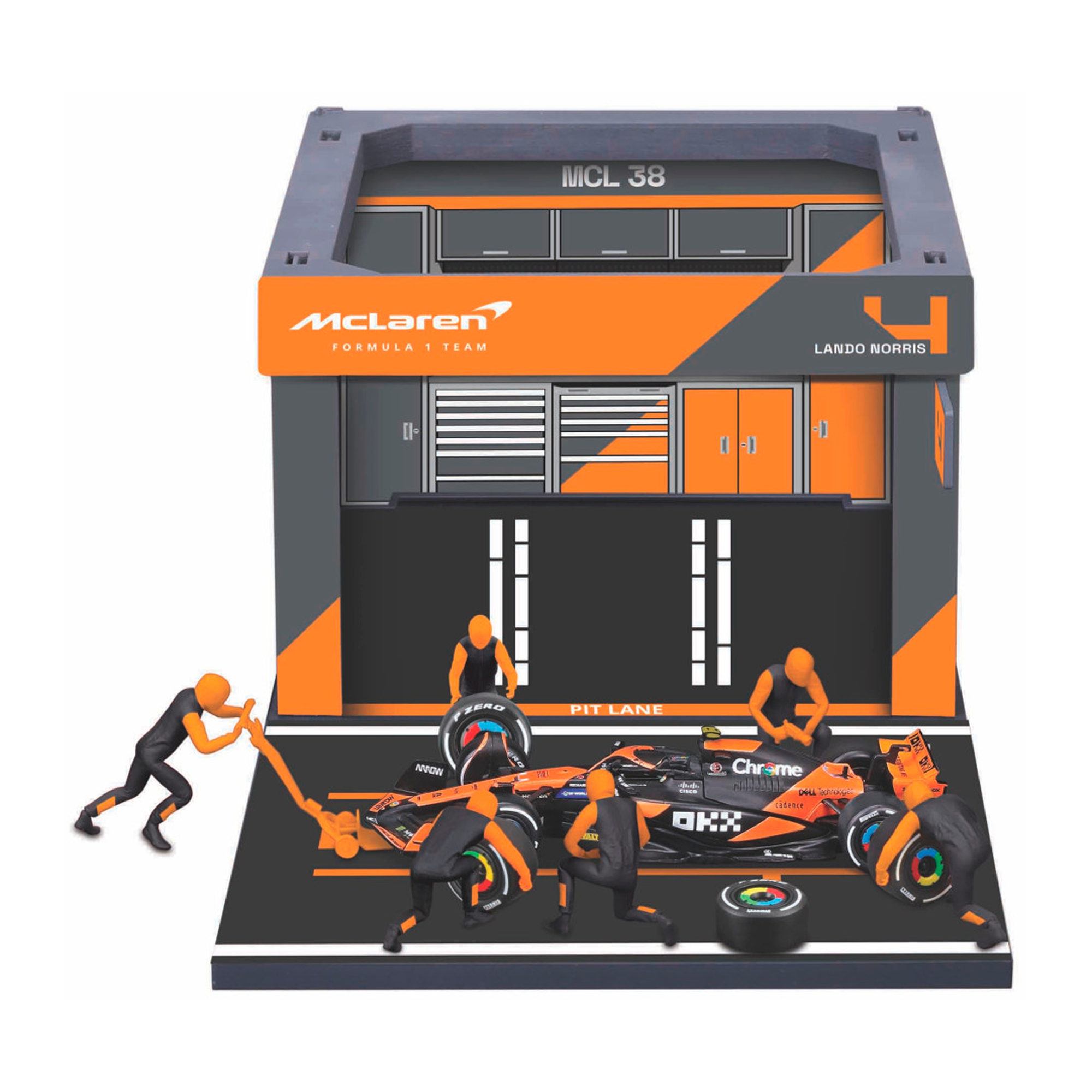 (2024) F1 Miniatura McLaren MCL38 Pit Pass #4 Lando Norris 1:43