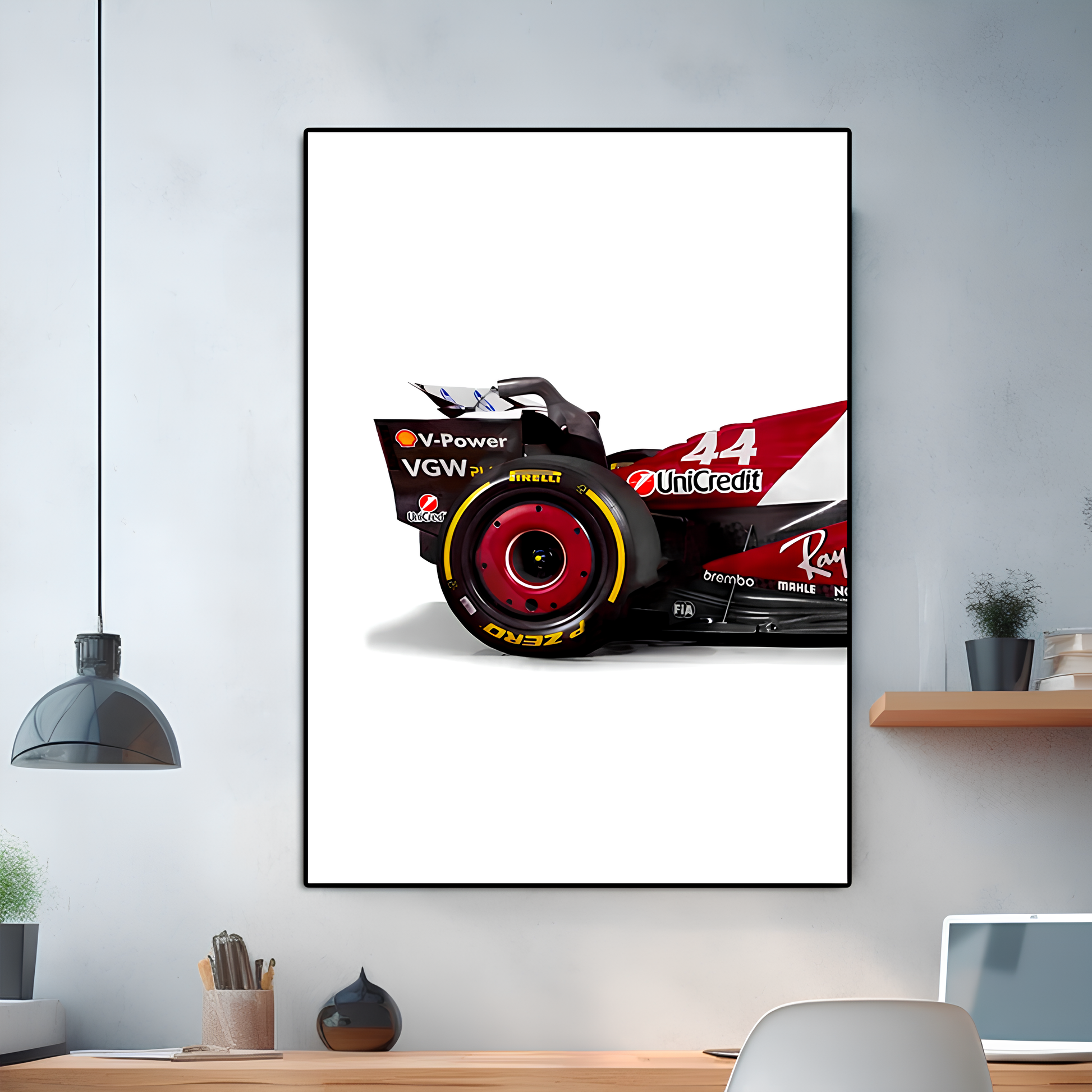 Pôster / Quadro Decorativo F1 Scuderia Ferrari 2025