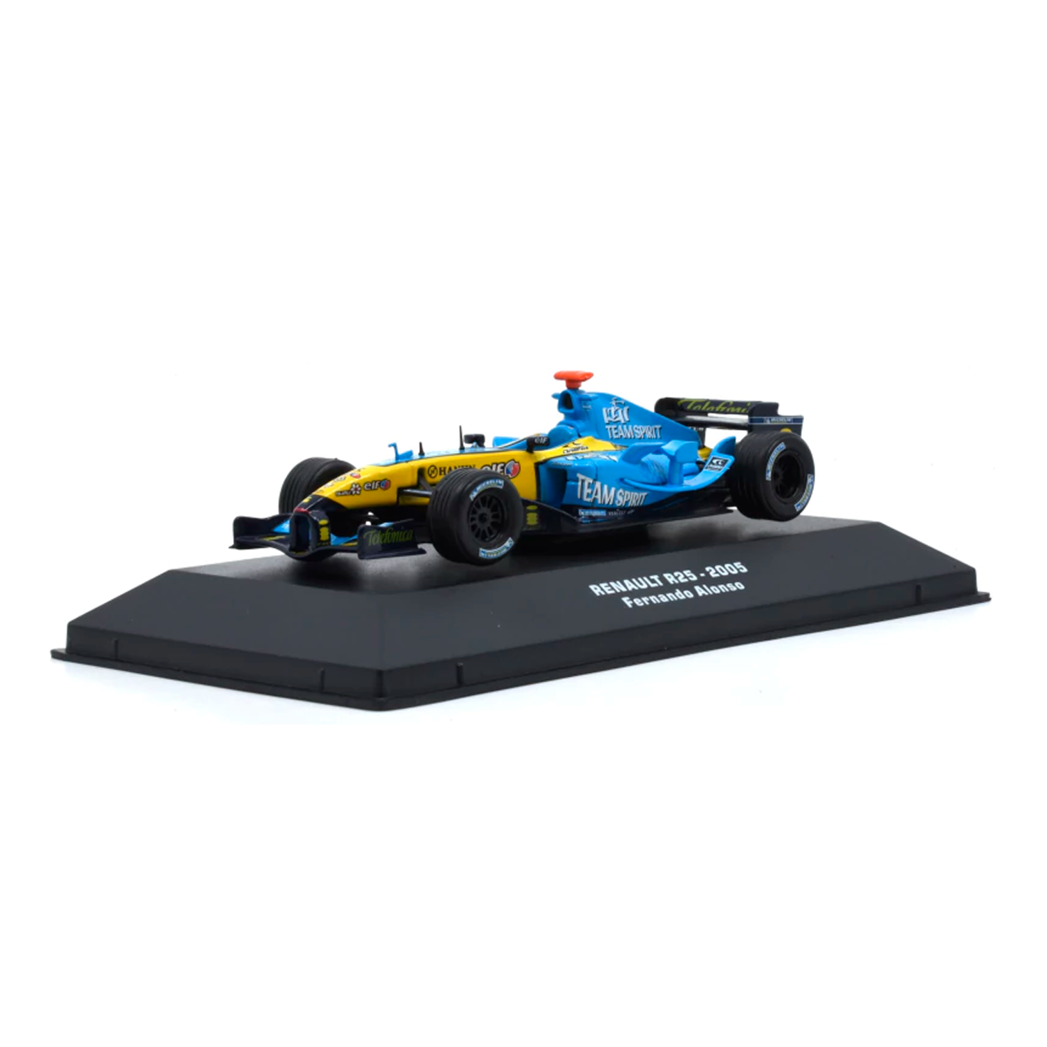 ミニチャンプス 1/43　ミシュラン別注 ルノー R25 アロンソ 2005 2005) F1 Miniatura Renault R25 Fernando Alonso Campeão 1:43 – Homenge