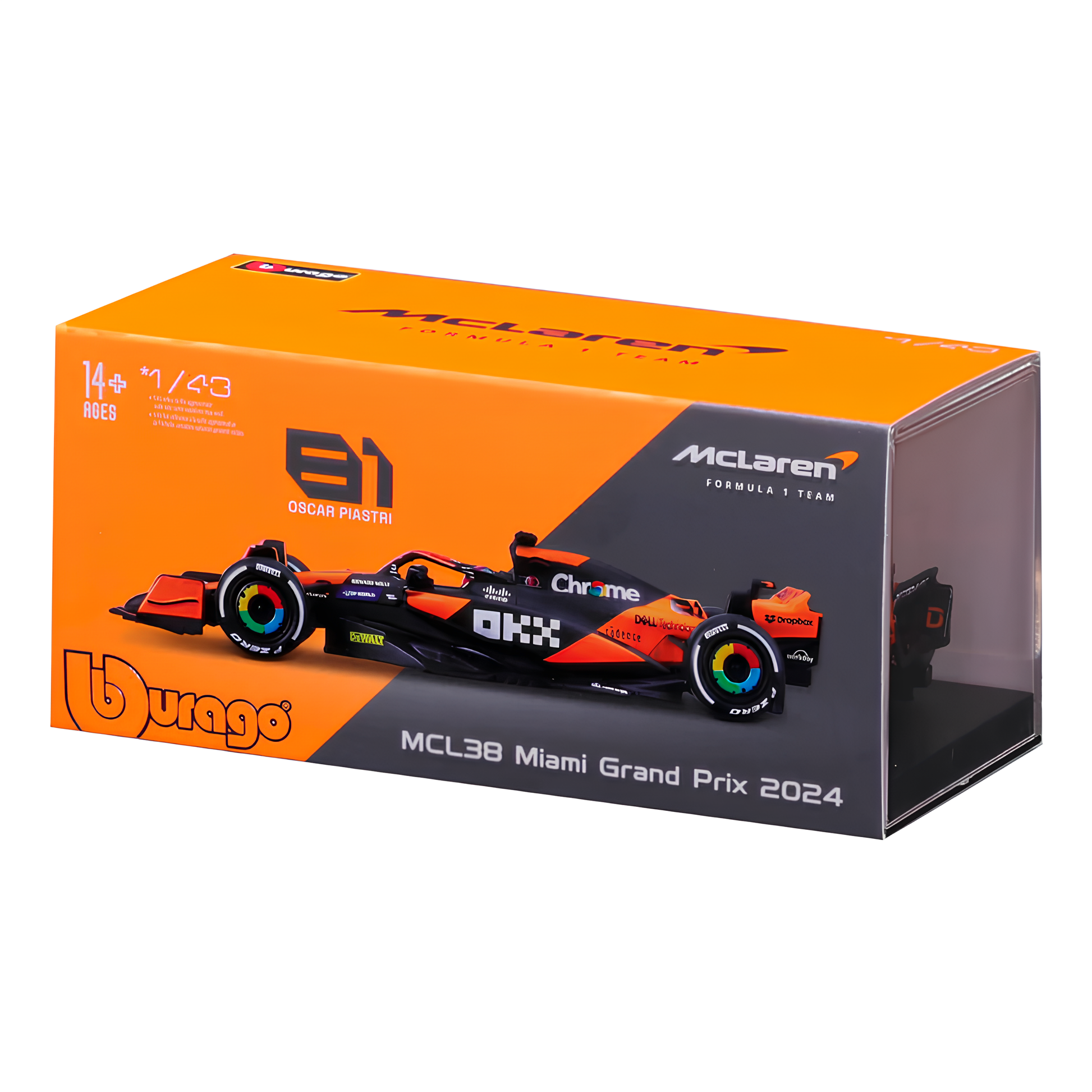 (2024) F1 Miniatura McLaren MCL38 #81 Oscar Piastri 1:43