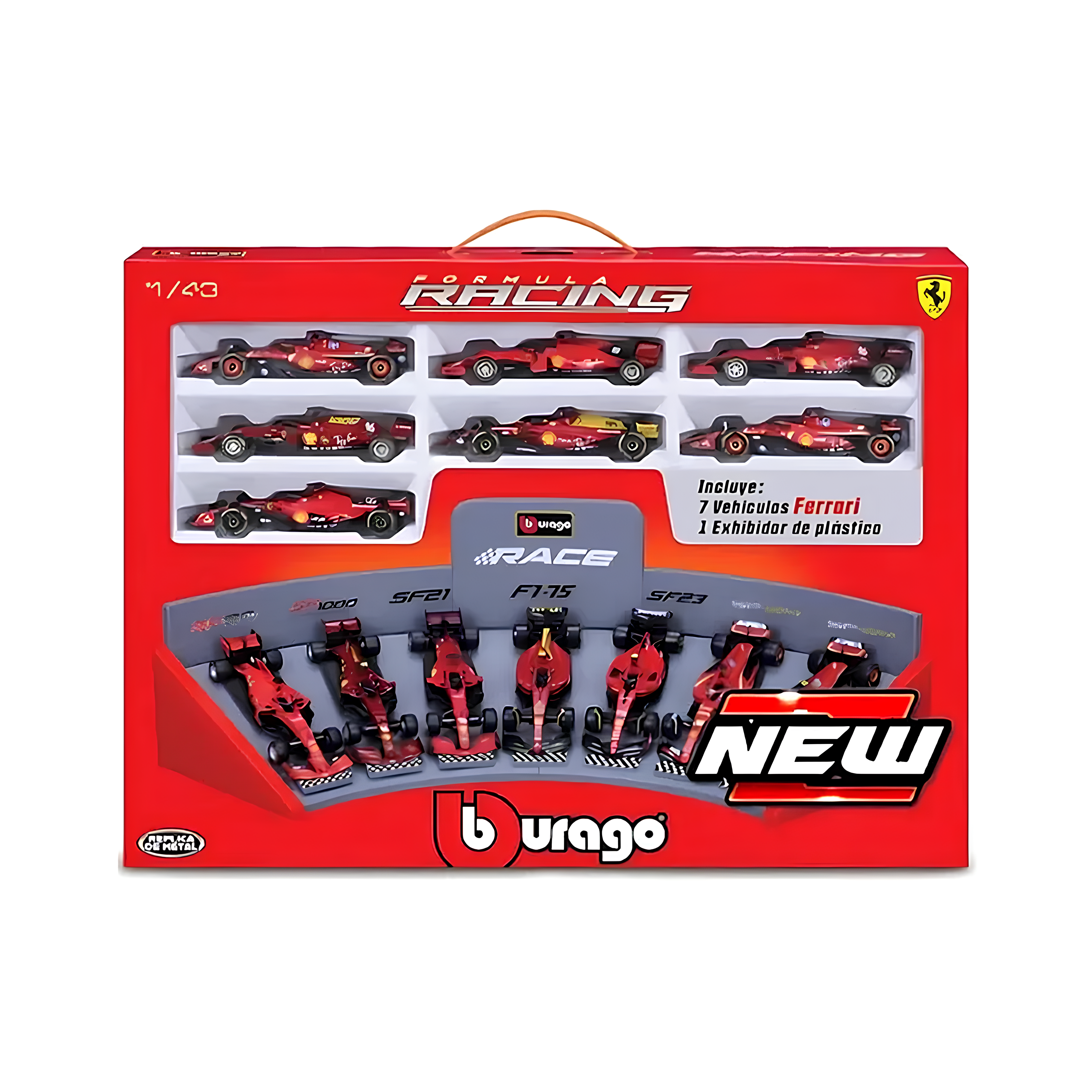 F1 Miniaturas Scuderia Ferrari Display Pack 7 Carros 1:43