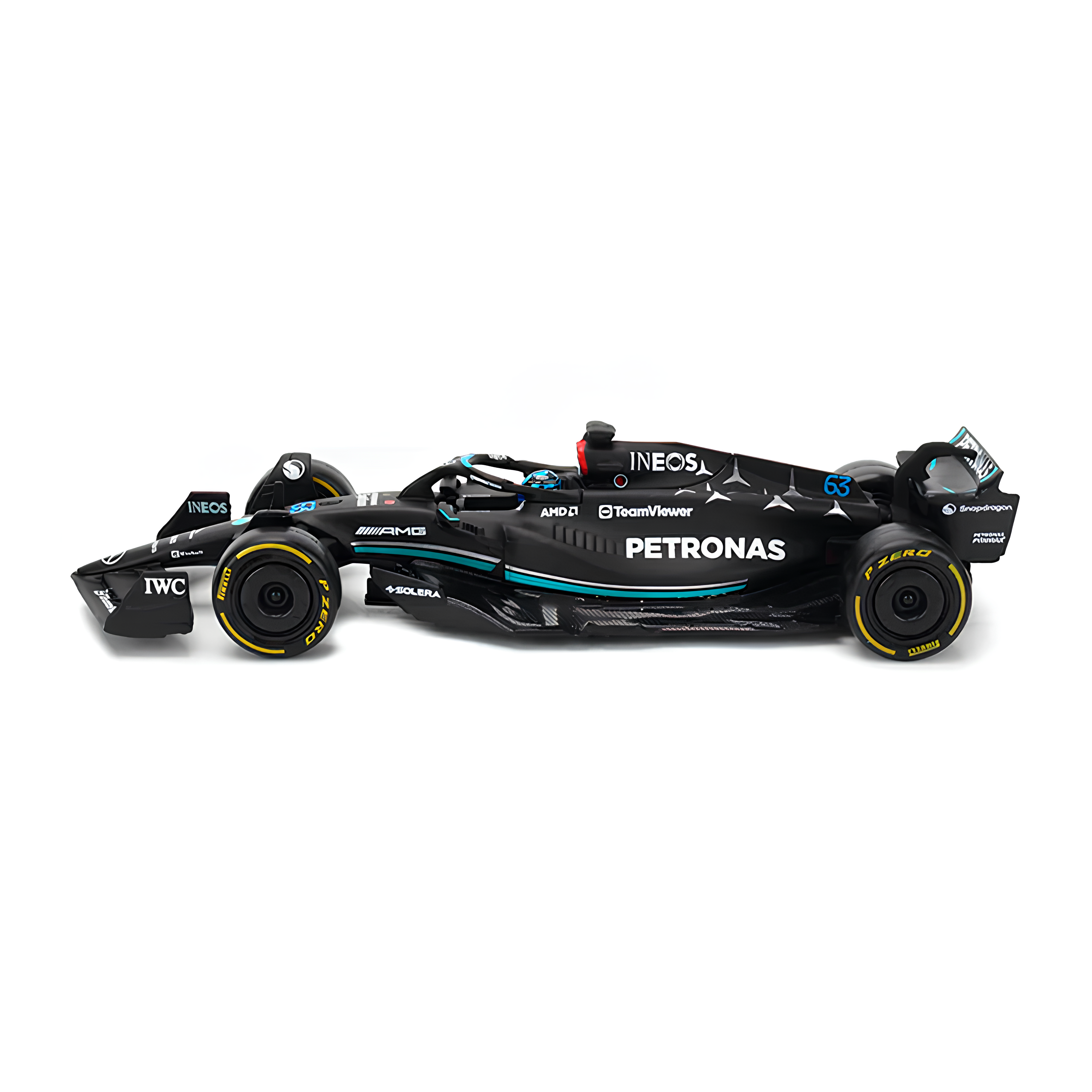 Miniatura Fórmula 1 Mercedes-AMG F1 W14 E Performance 1:24 + Piloto