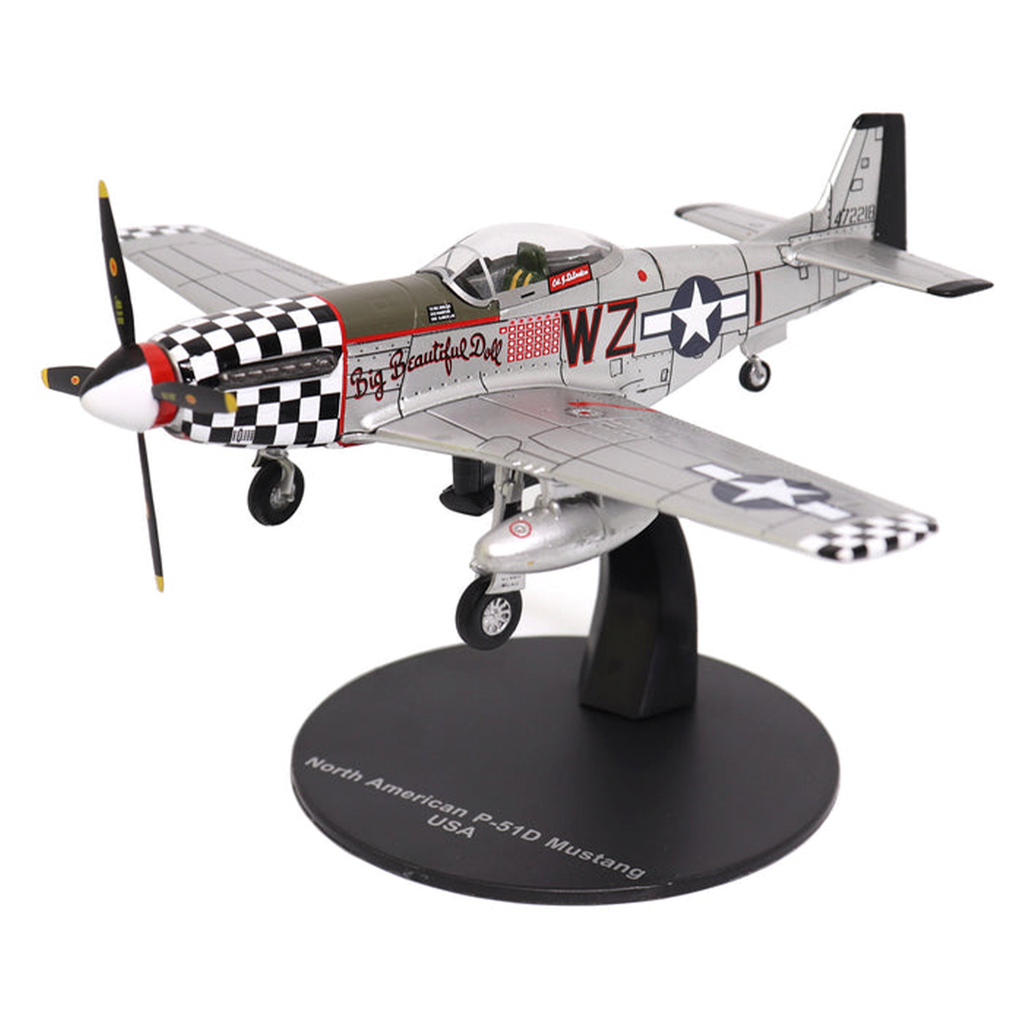 Miniatura Avião P-51D Mustang USA Motorcity Classics 1:72