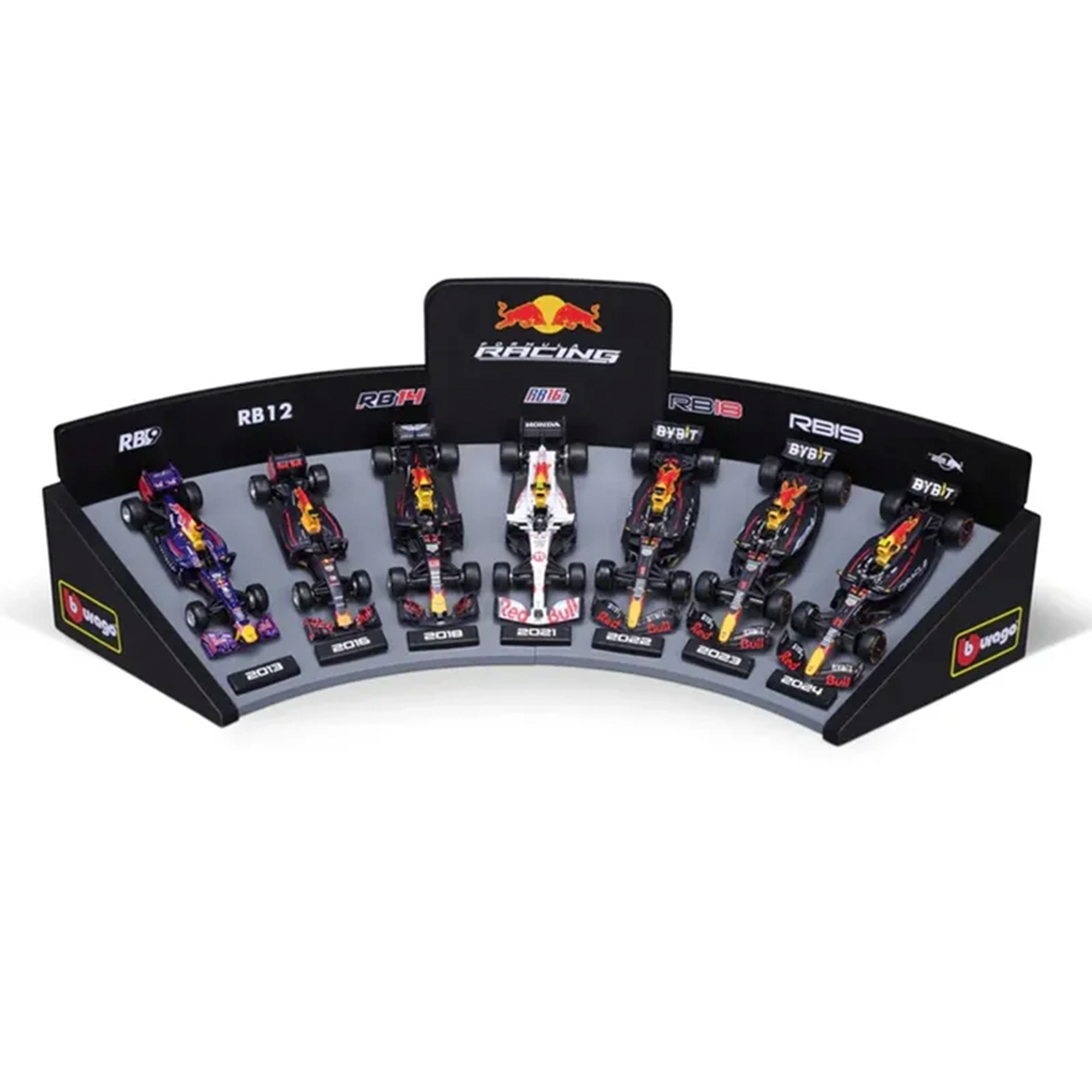 F1 Miniaturas Red Bull Display Pack 7 Carros 1:43