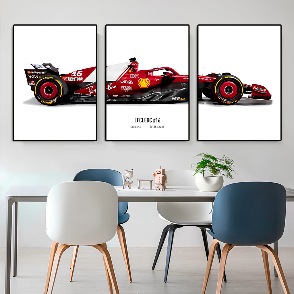 Pôster / Quadro Decorativo F1 Scuderia Ferrari 2025