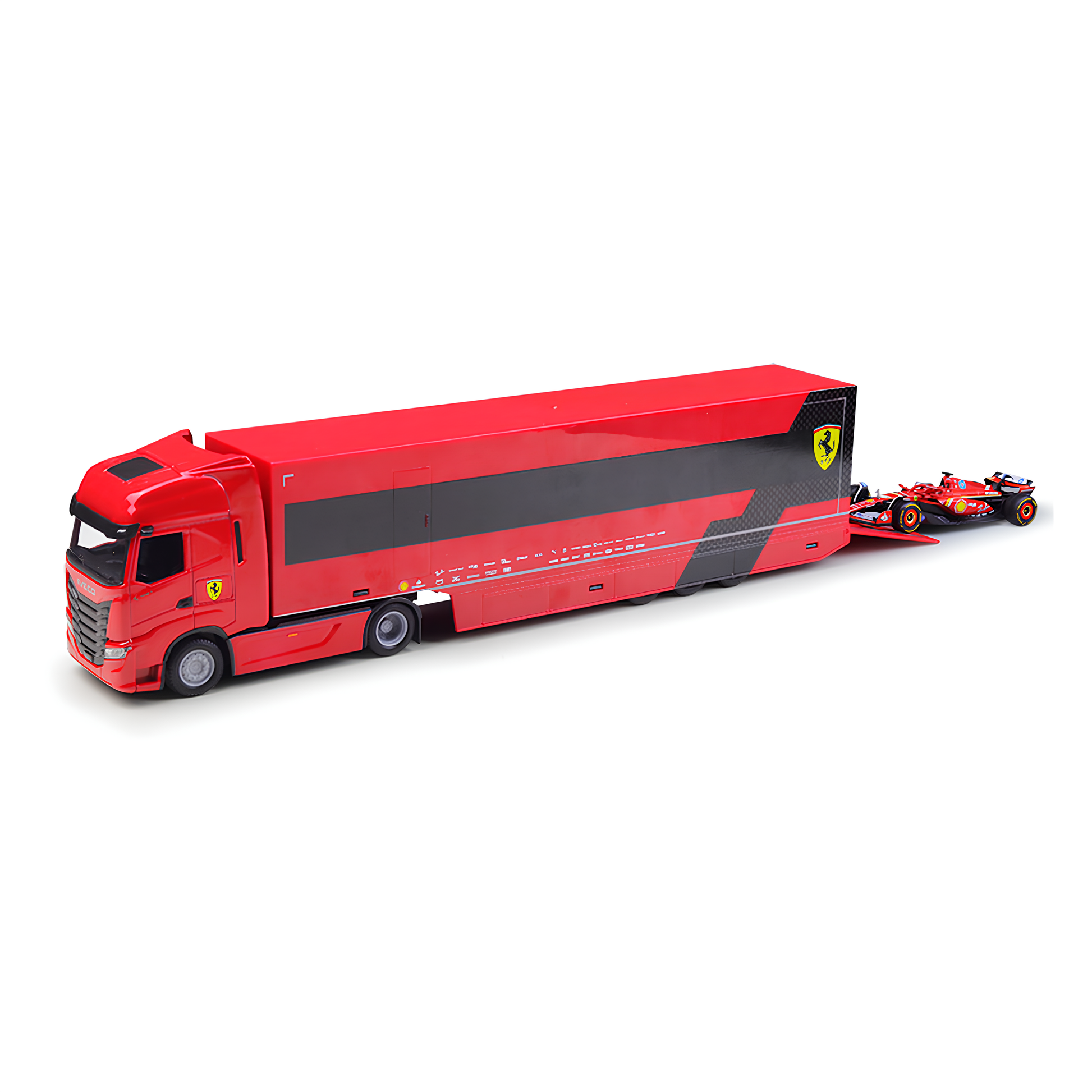 (2024) F1 Miniatura Transportador + SF-24 #16 Charles Leclerc 1:43