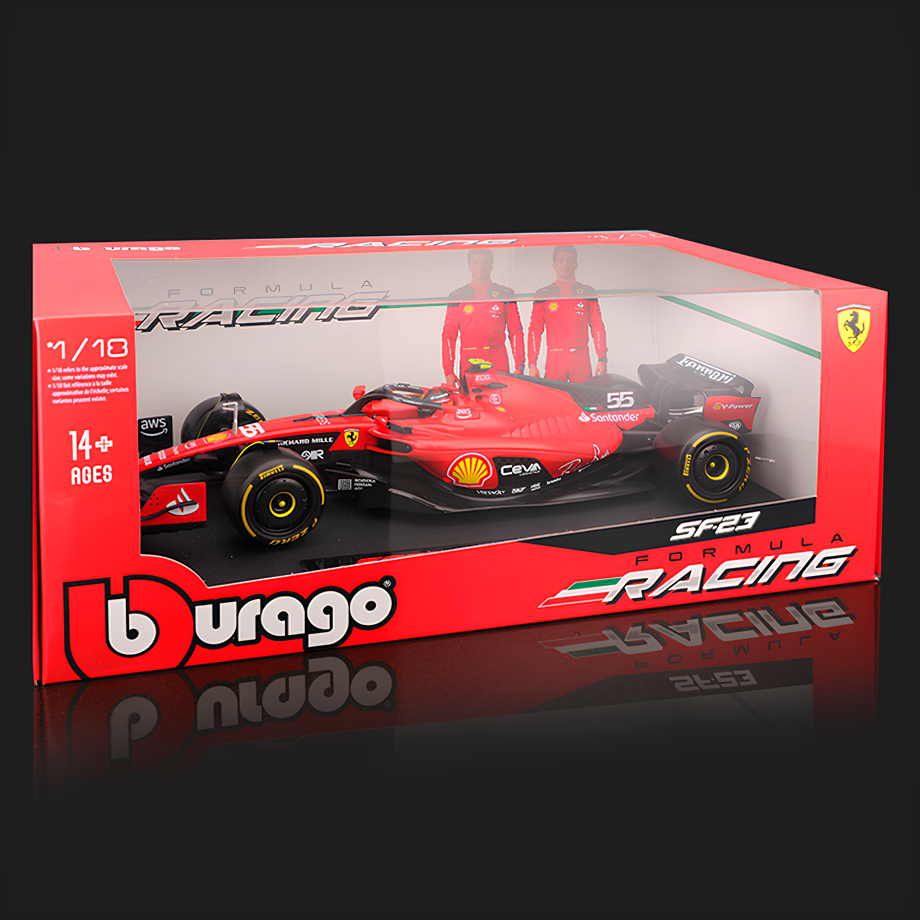 (2023) F1 Miniatura Ferrari SF23 #55 Carlos Sainz 1:18