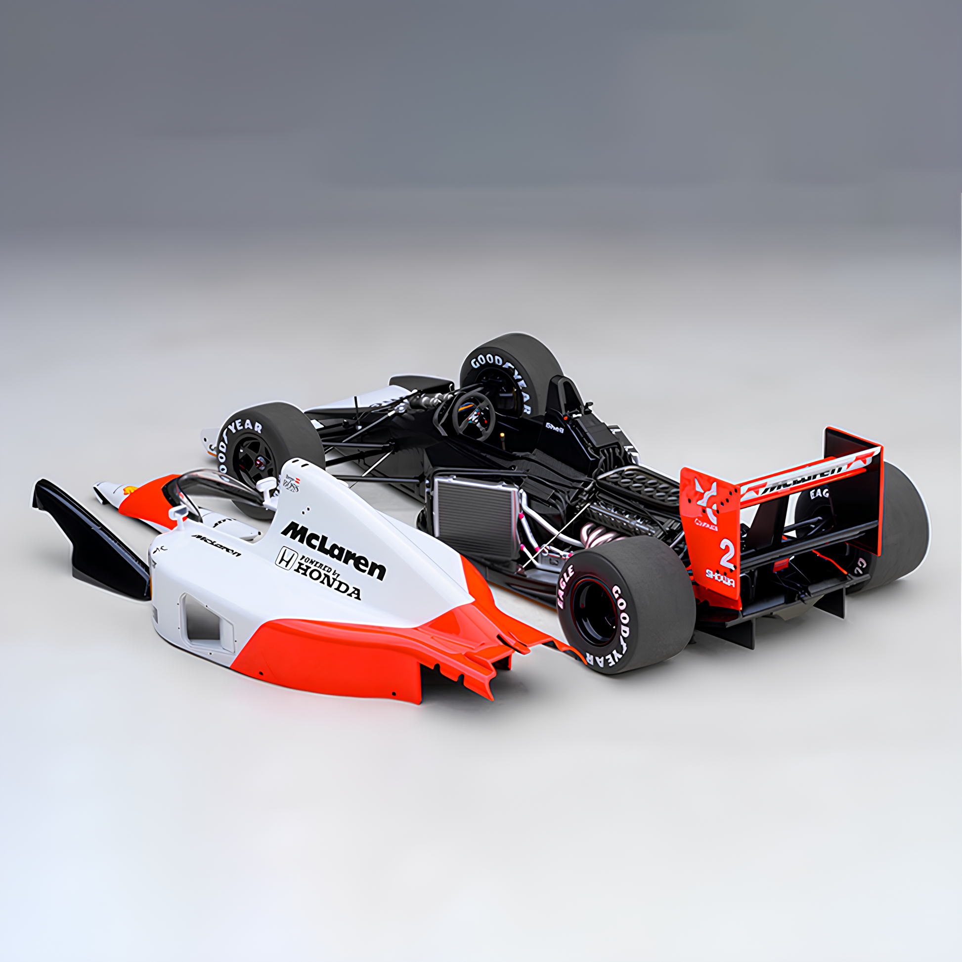 F1 Miniatura McLaren Honda MP4/6 1991 Gerhard Berger 1:18 – Homenge
