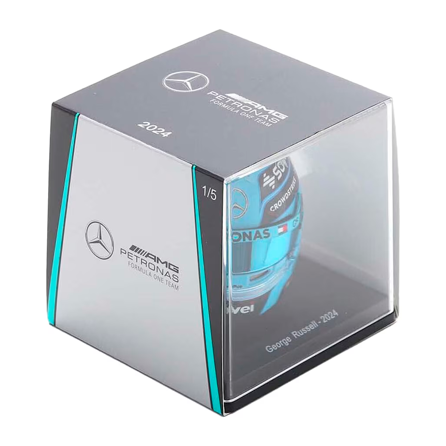 (2024) F1 Miniatura Capacete George Russell 1:5