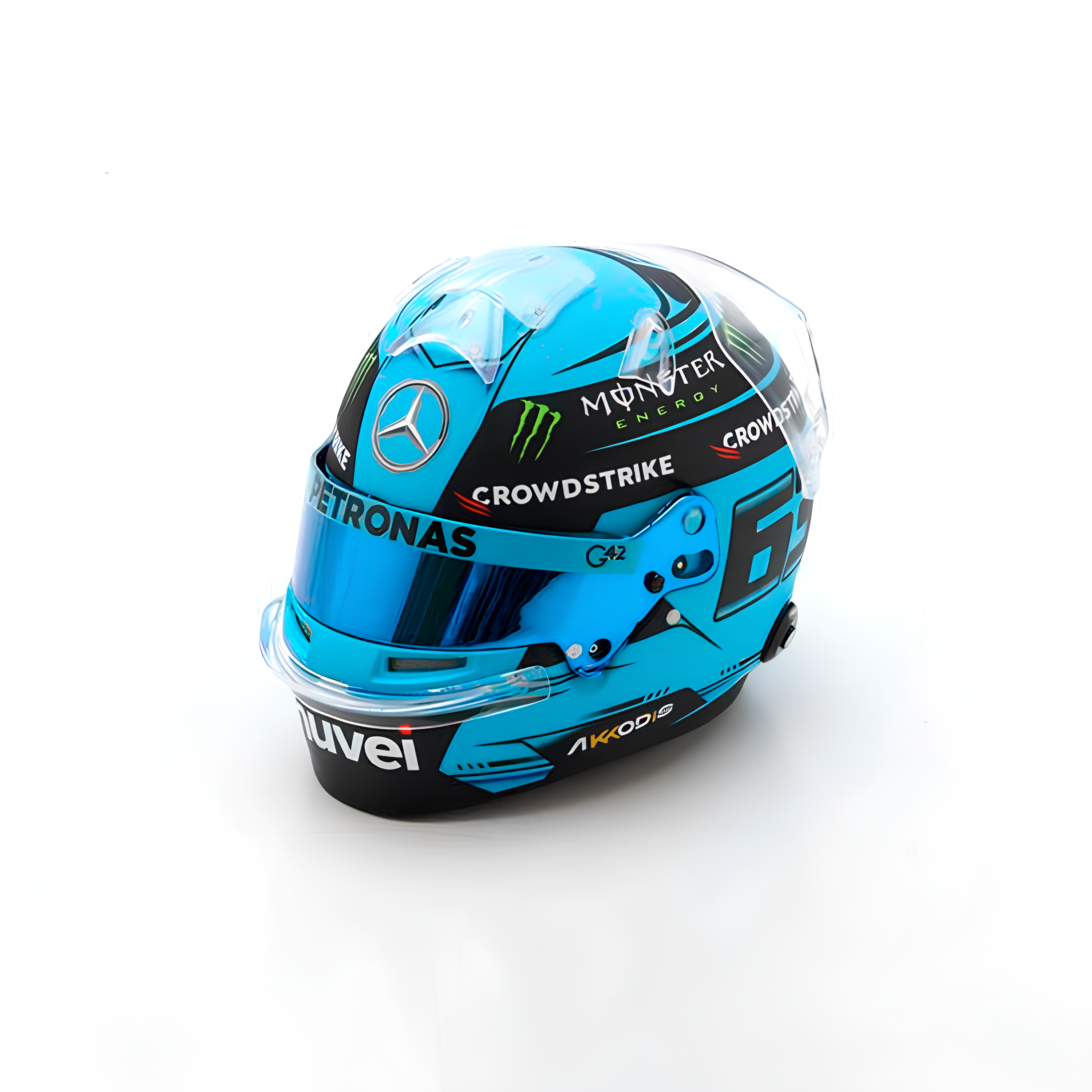 (2024) F1 Miniatura Capacete George Russell 1:5