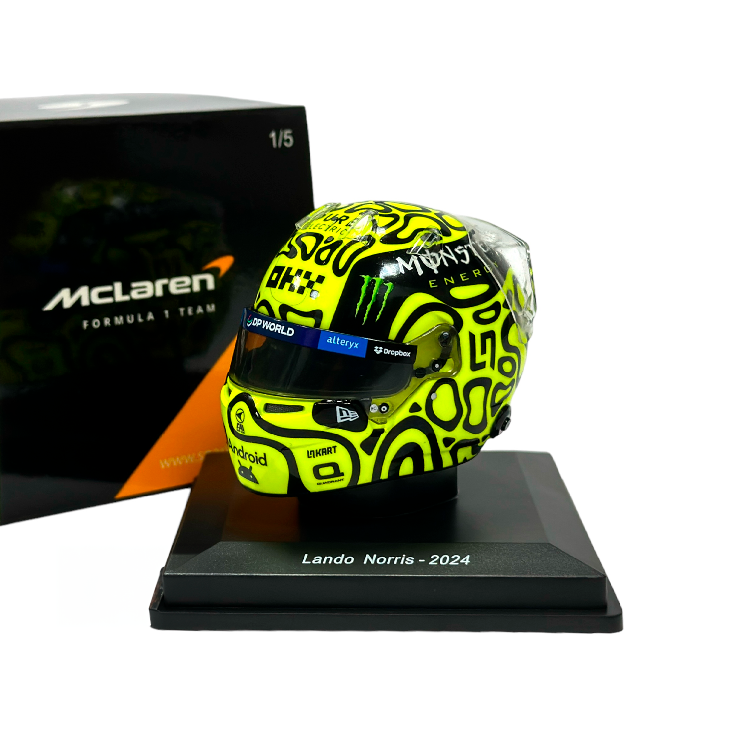 (2024) F1 Miniatura Capacete Lando Norris 1:5
