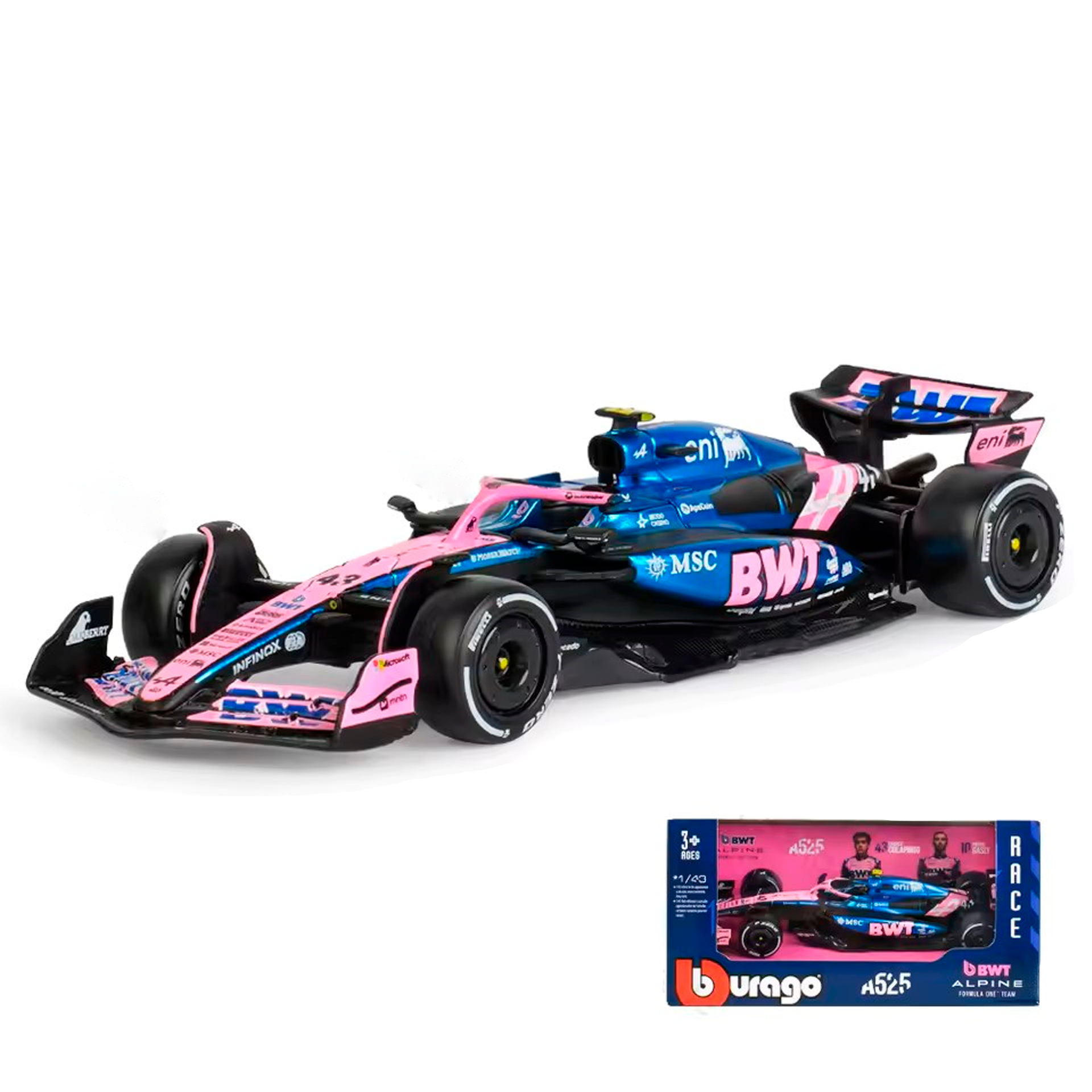 Spark 1/43 F1 2025 A525 P.ガスリー 日本GP 2025) F1 Miniatura Alpine A525 1:43 – Homenge