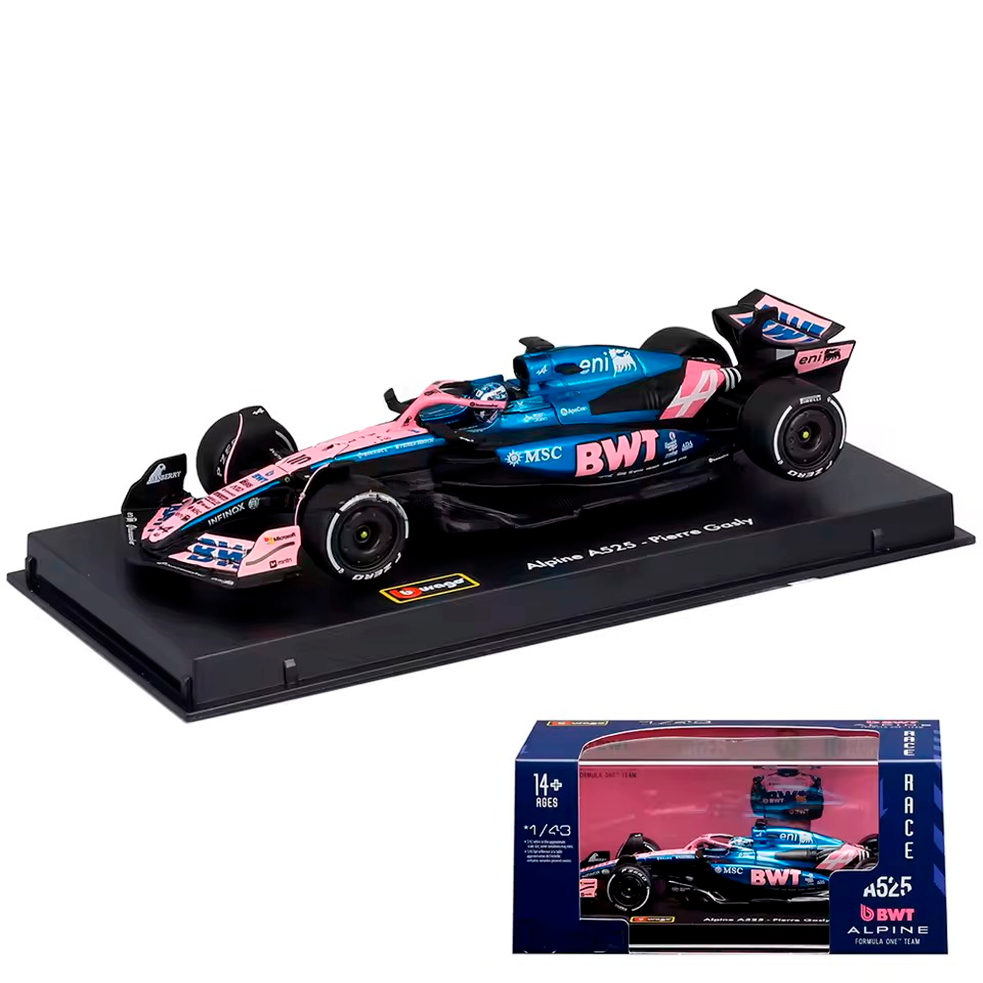 (2025) F1 Miniatura Alpine A525 #10 Pierre Gasly 1:43