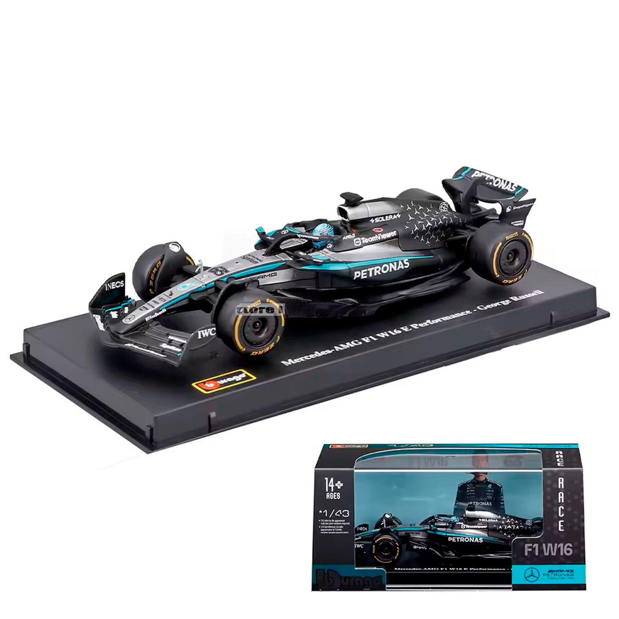 2025) F1 Miniatura Mercedes-AMG W16 #63 George Russell 1:43