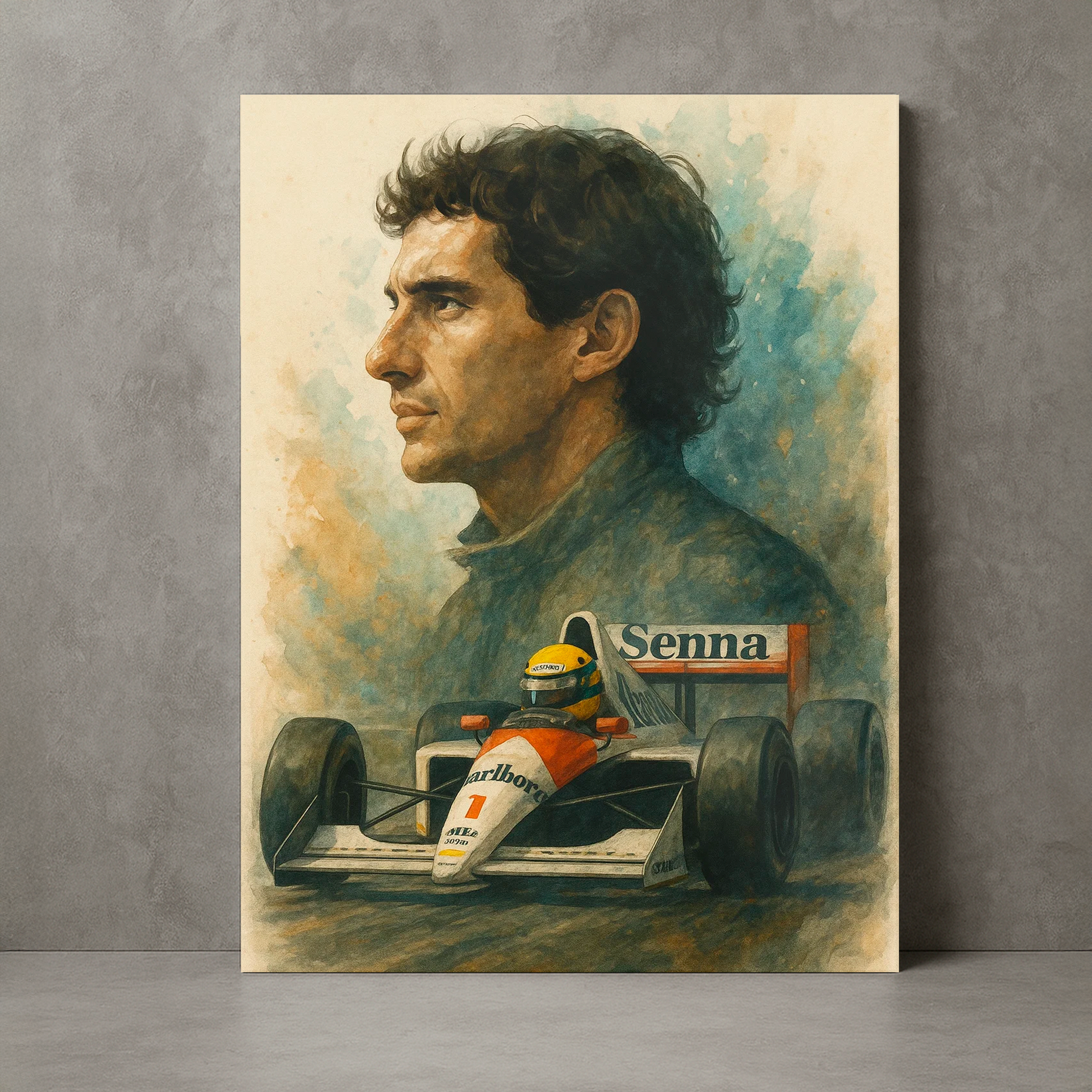 Tela/Quadro Decorativo F1 Ídolo Senna