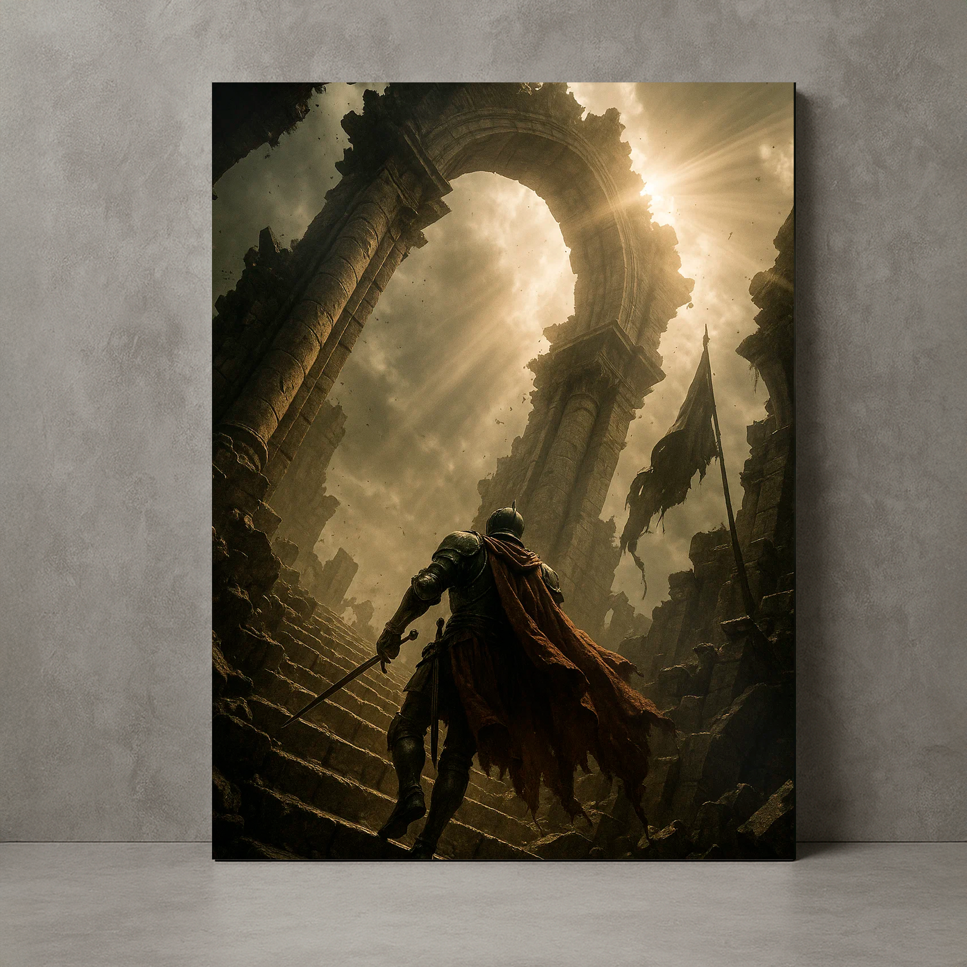 Tela/Quadro Decorativo Ascensão em Ruínas