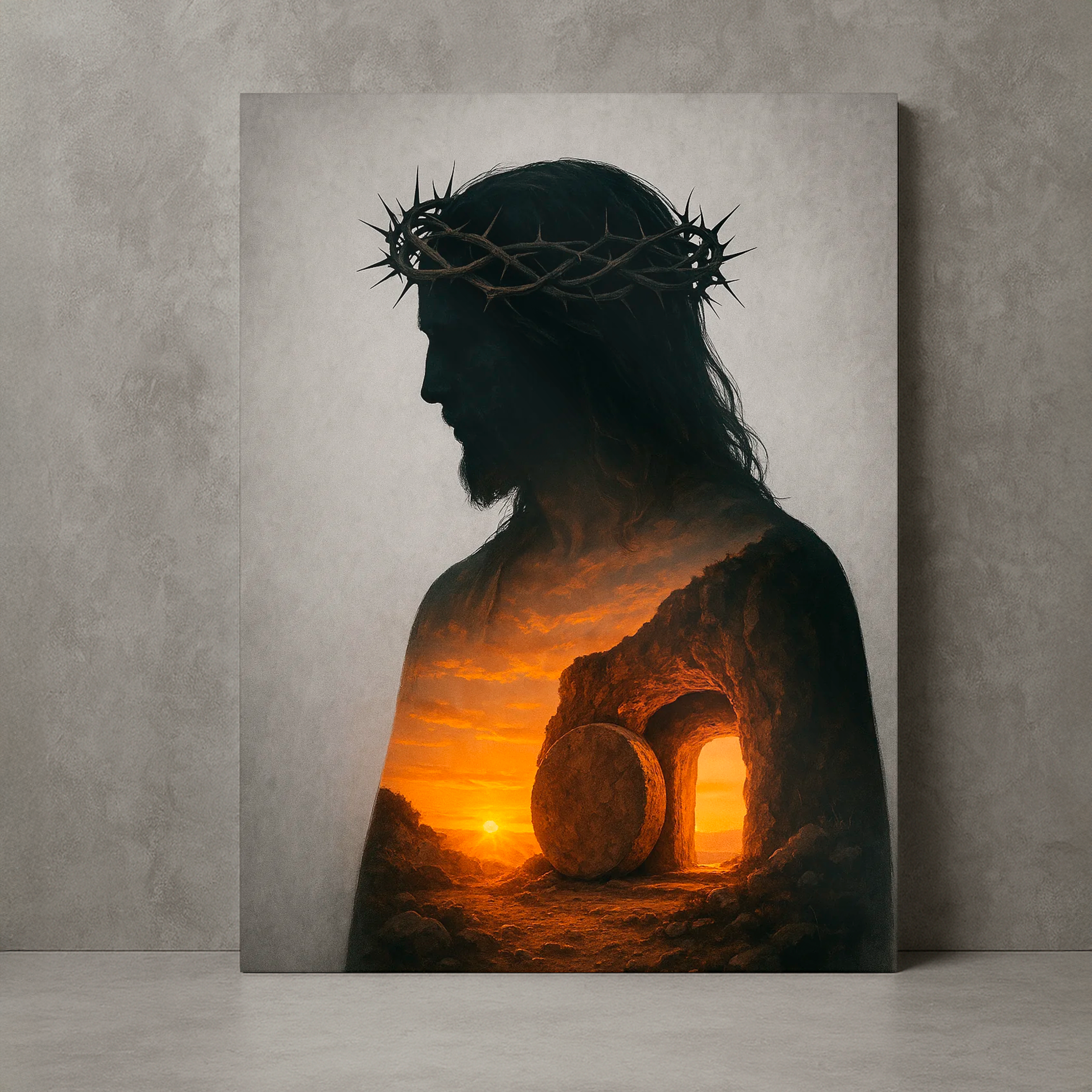 Tela/Quadro Decorativo Ressurreição de Cristo
