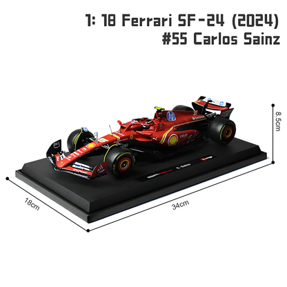 LANÇAMENTO (2024) Miniatura Fórmula 1 Ferrari SF-24 1:18