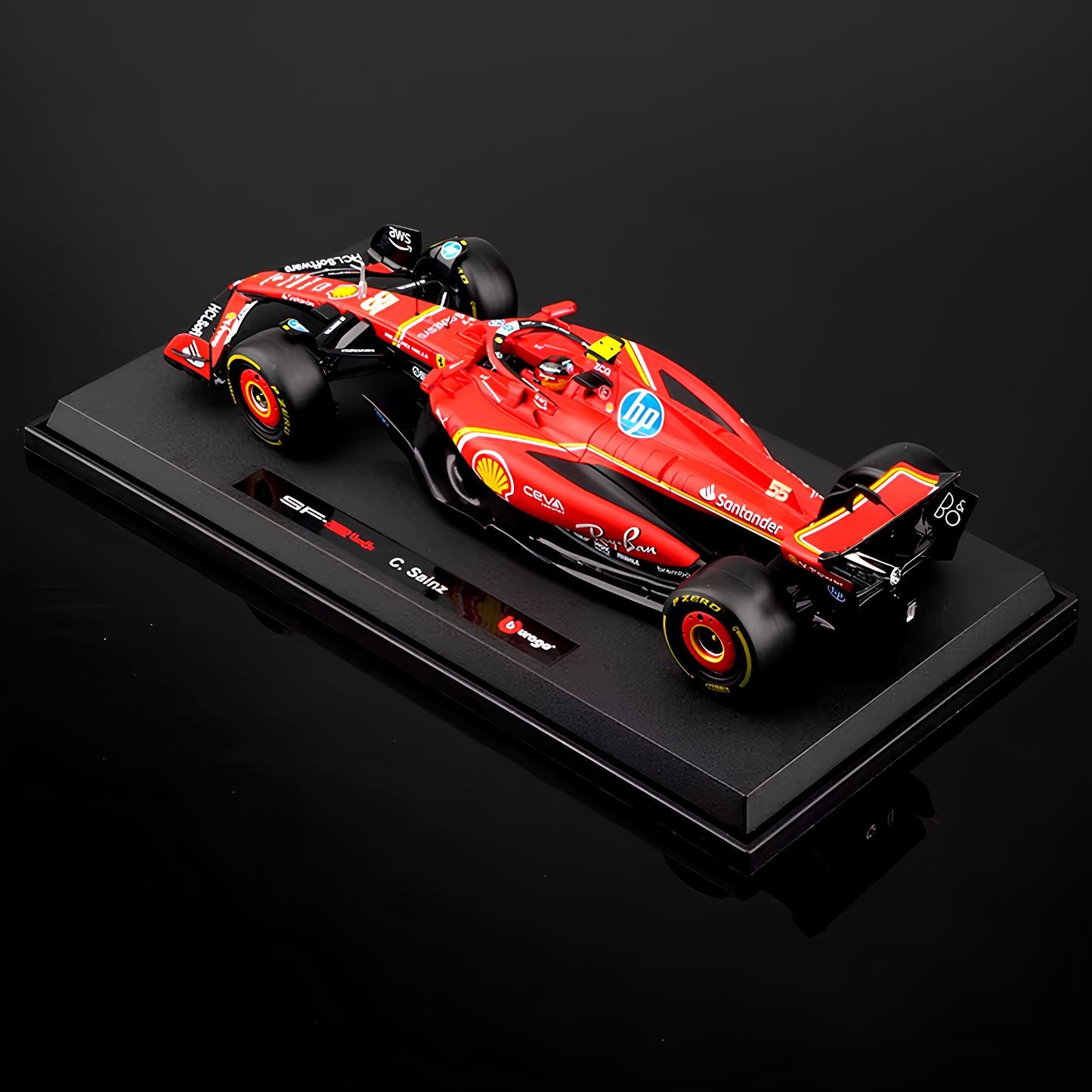 LANÇAMENTO (2024) Miniatura Fórmula 1 Ferrari SF-24 1:18