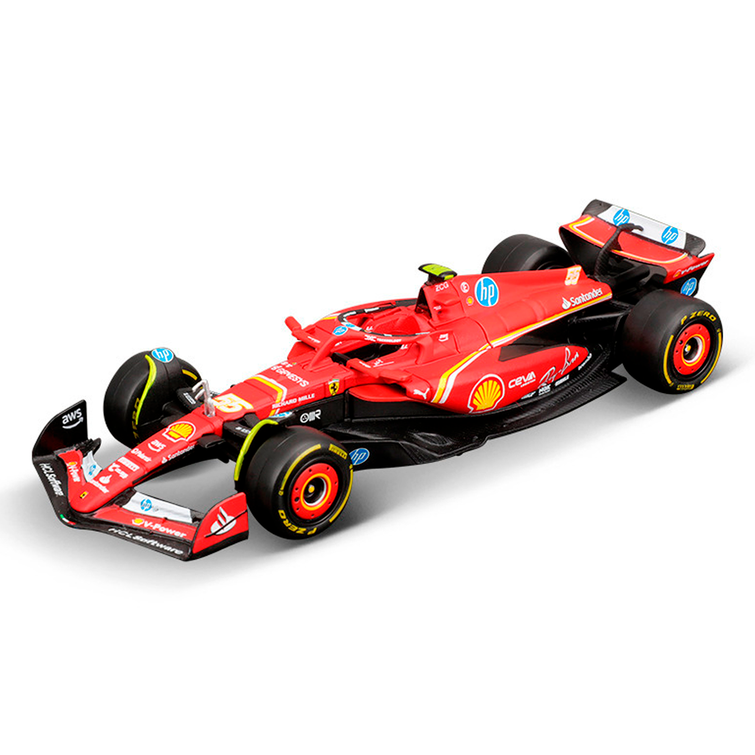 (2024) F1 Miniatura Scuderia Ferrari SF-24 #55 Carlos Sainz 1:43