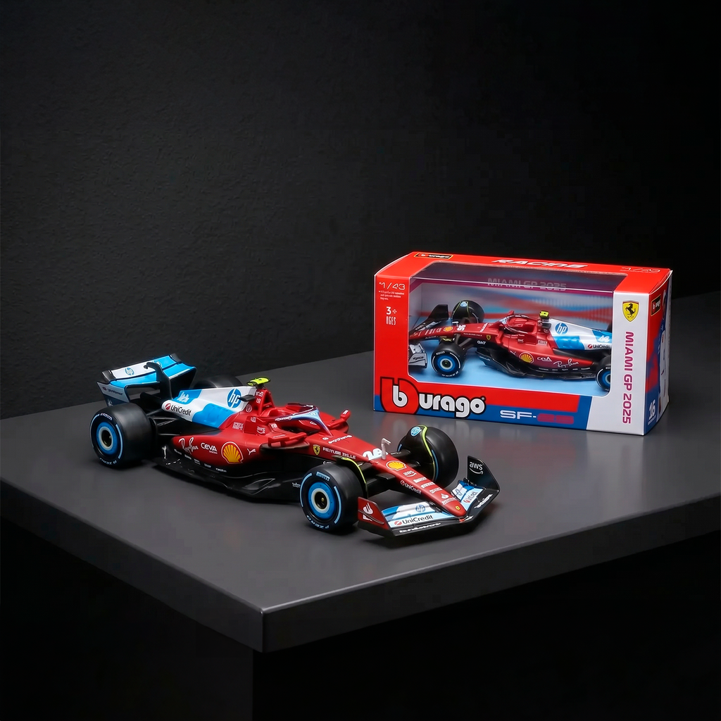 (2025) F1 MINIATURA SCUDERIA FERRARI SF-25 GP Miami 1:43