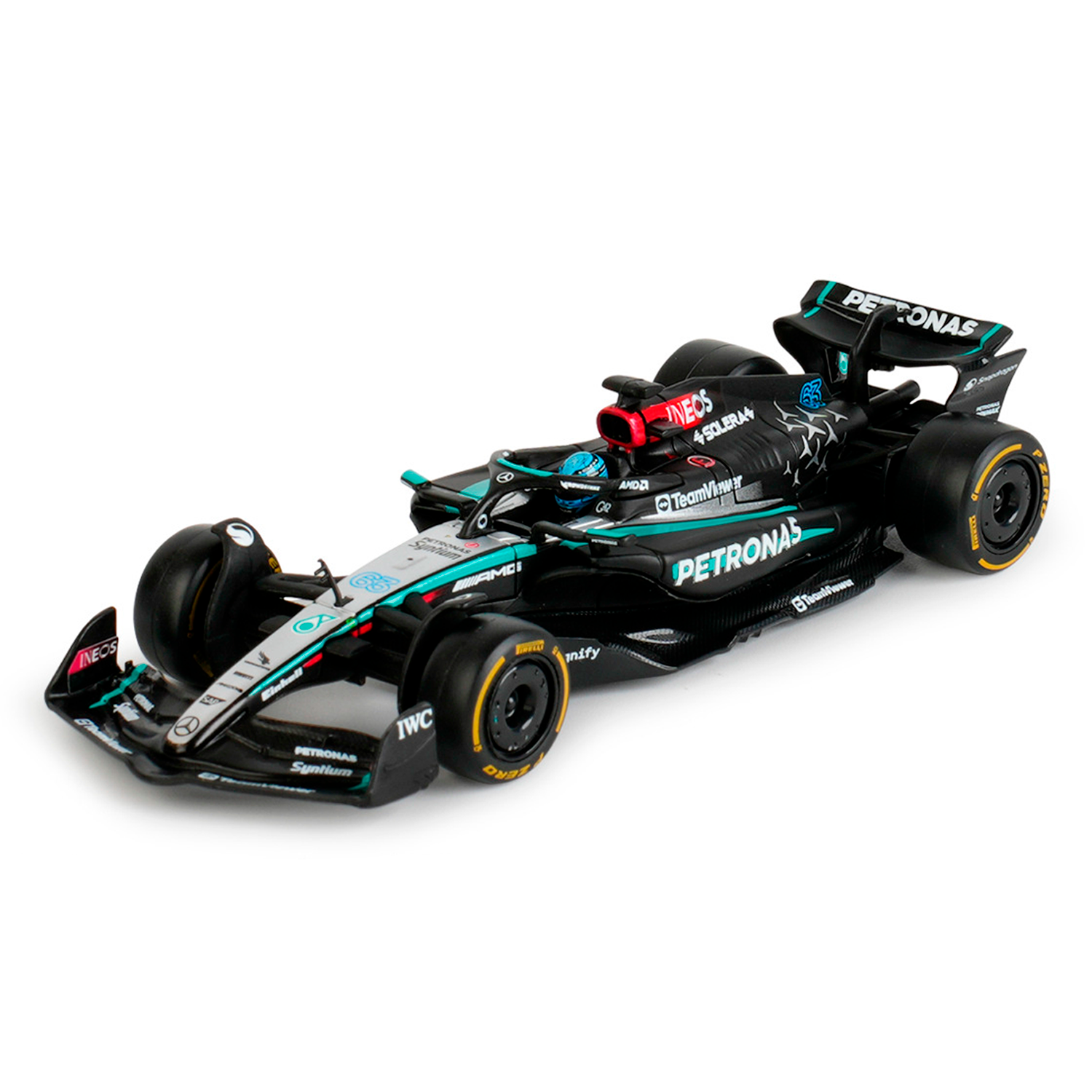 (2024) F1 Miniatura Mercedes-AMG W15 #63 George Russel 1:43