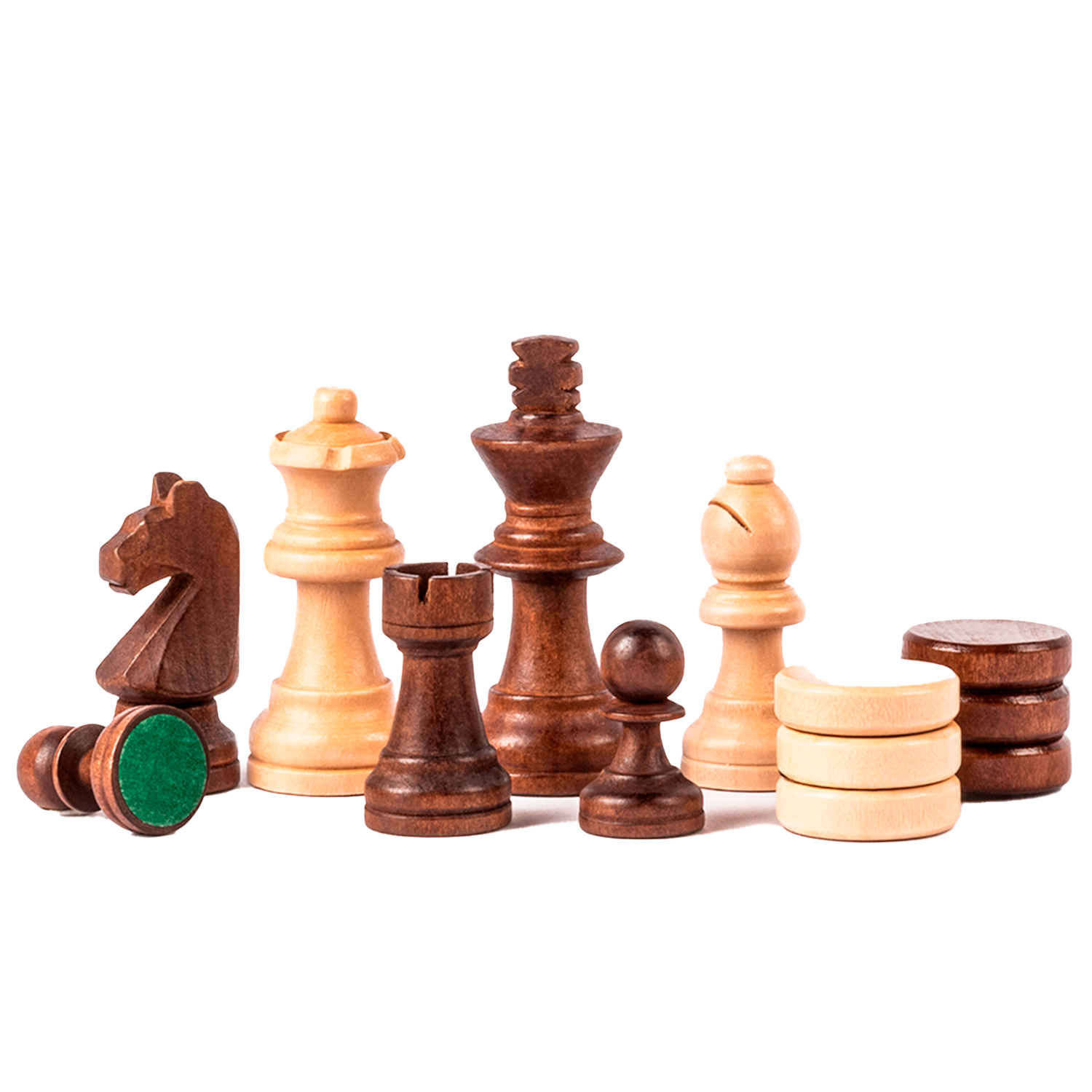 Tabuleiro de Xadrez Profissional Magnético Madeira